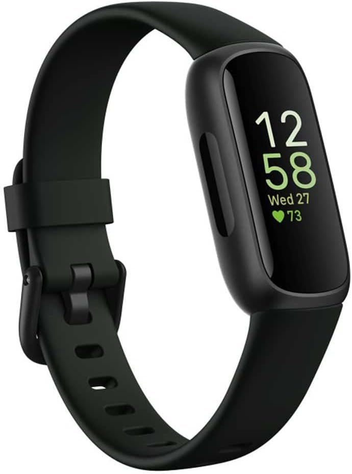 Fitbit Inspire 3 Fitness Tracker – Advanced Health Insights with Stress Management, Workout Intensity & Sleep Tracking, 24/7 Heart Rate, Includes Small and Large Classic Bands (Midnight Zen/Black)