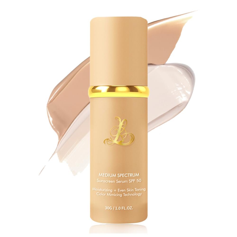 Foundation 4 in 1 – Color Changing Foundation, Medium Spectrum with SPF 50, Hypoallergenic Hydrating Liquid Concealer, Long-lasting & Waterproof Natural Finish – 1.0 fl oz