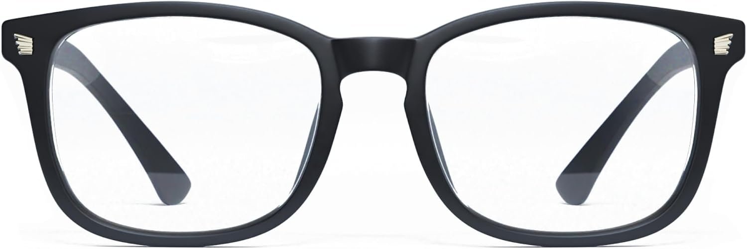 Gaoye Black Blue Light Glasses for Computer & Gaming – Anti UV Ray Lenses, Scratch-Resistant & Comfort Fit