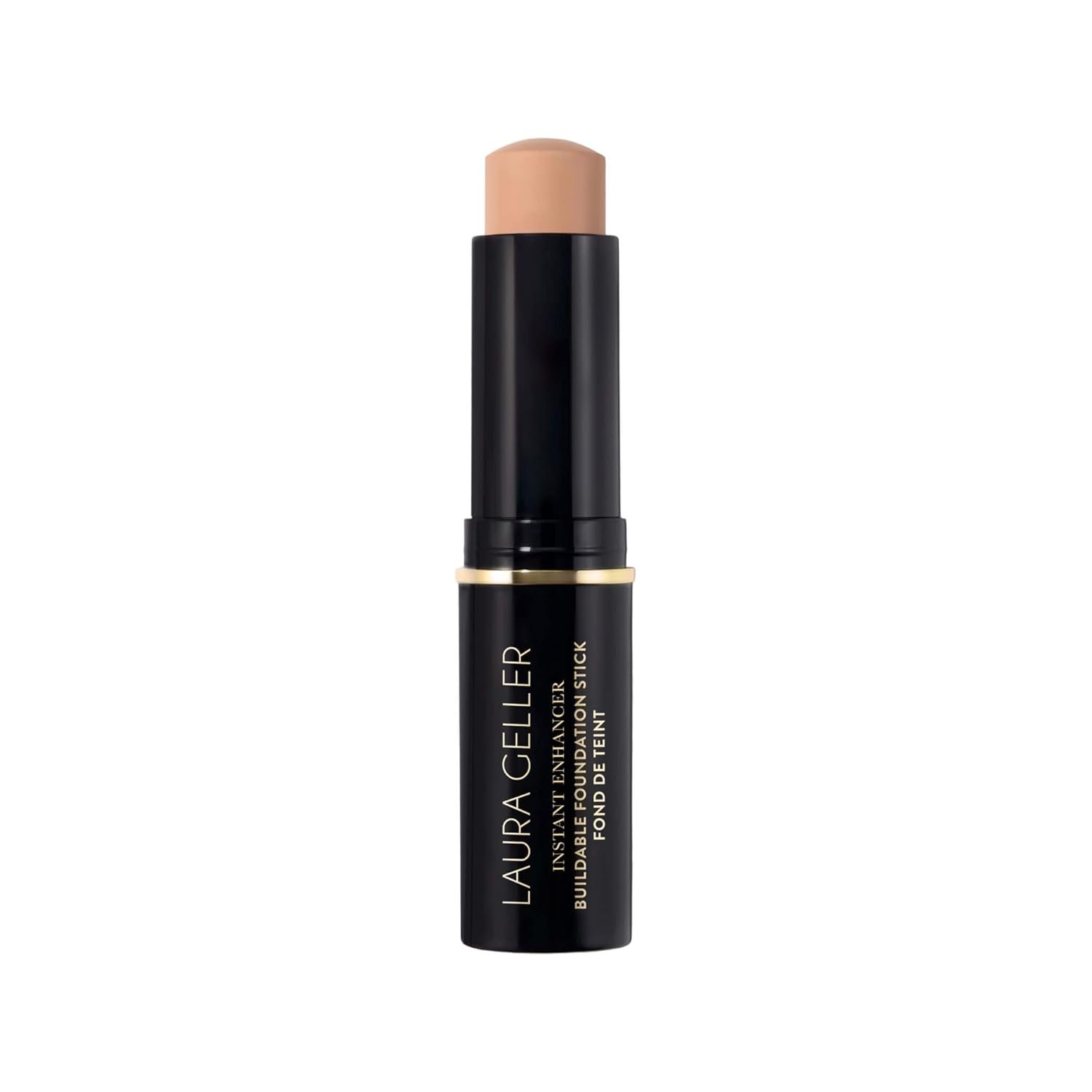 LAURA GELLER NEW YORK Instant Enhancer Buildable Foundation Stick – Serum-Based Medium Coverage Foundation Stick, Natural Finish, Lightweight Hydrating Makeup for Mature Skin, Light