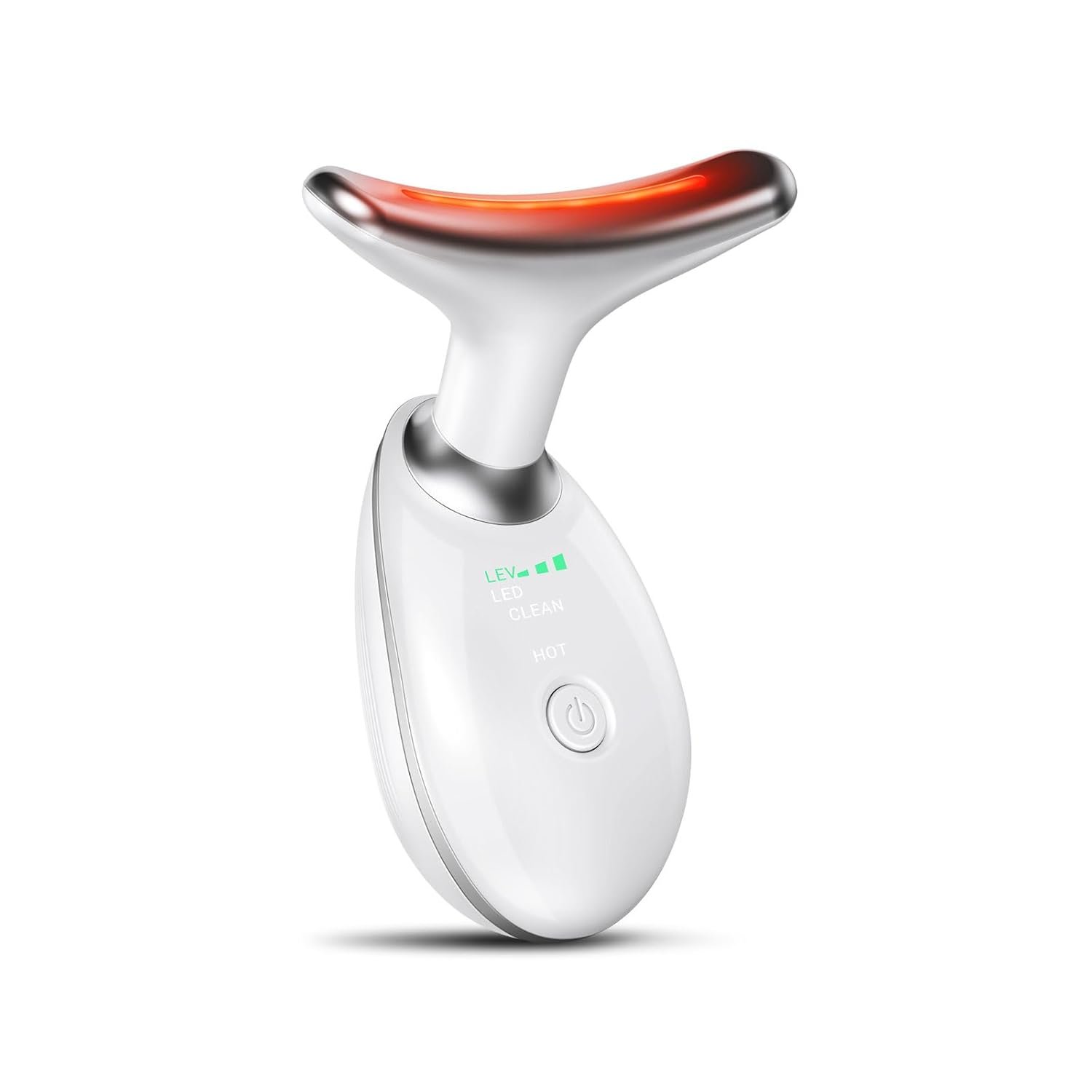 Neck Face Massager, Face Sculpting Tool, 3 Modes and Vibration for Facial Massager for Double – Chin Wrinkle,Daily Home Use, White