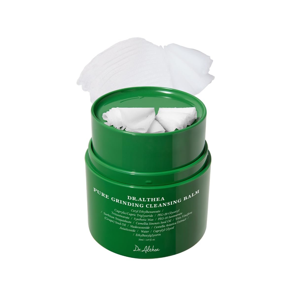 Dr.Althea Pure Grinding Cleansing Balm | Hygenic One-Step Makeup Cleansing Oil with Madecassoside | Non-Greasy Sorbet Texture | Soothing for All Skin Types | Korean Vegan Skin Care | 1.69 Fl Oz