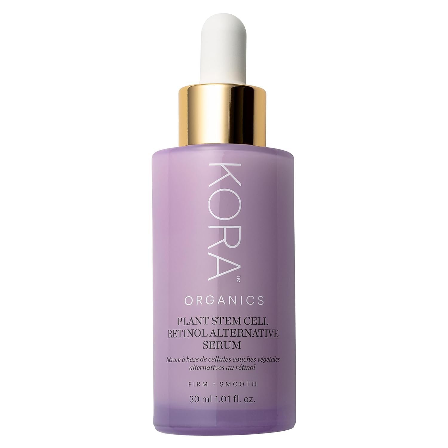 KORA Organics Plant Stem Cell Retinol Alternative Serum, Firming Face Serum, Repair Signs of Aging, Promotes Radiant Skin, Certified Organic, Cruelty Free – Smoothening Retinol for Face – 1.01 fl oz