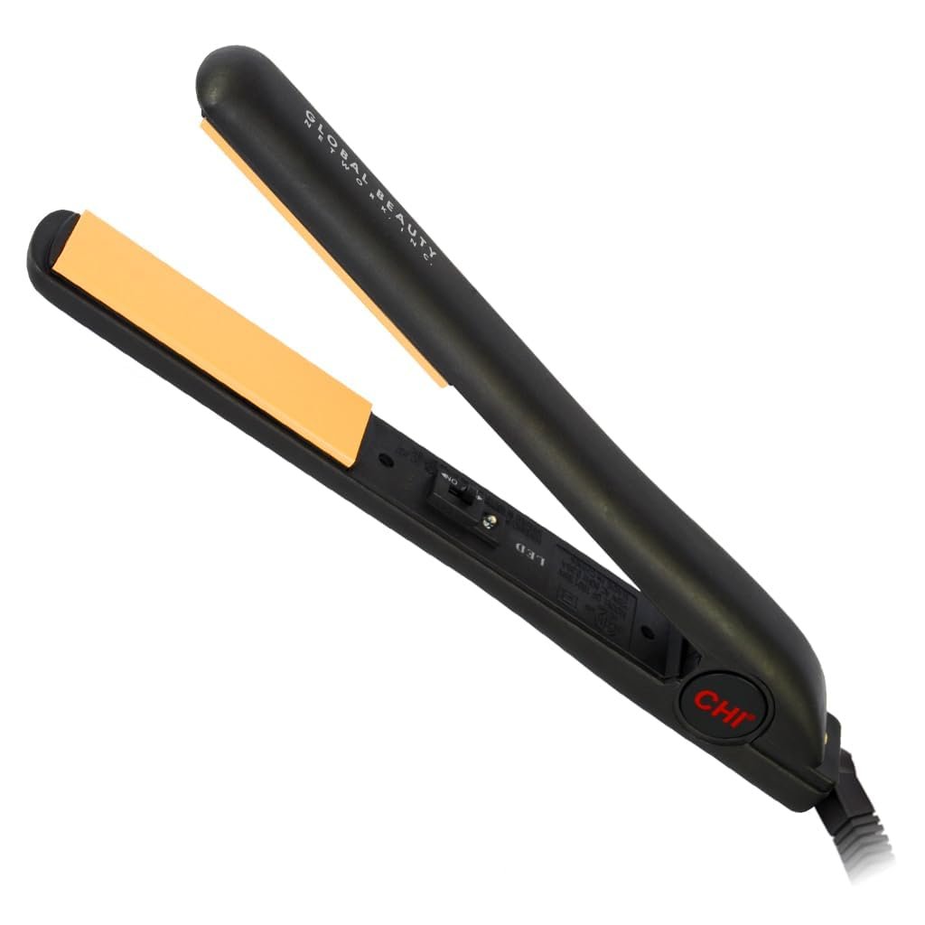 CHI Original 1″ Ceramic Hair Straightener Flat Iron for Styling, Advanced Ceramic Technology for Frizz-Free Smooth Shine, Floating Plates for Easy Glide, Analog On/Off Switch, Salon-Quality Results