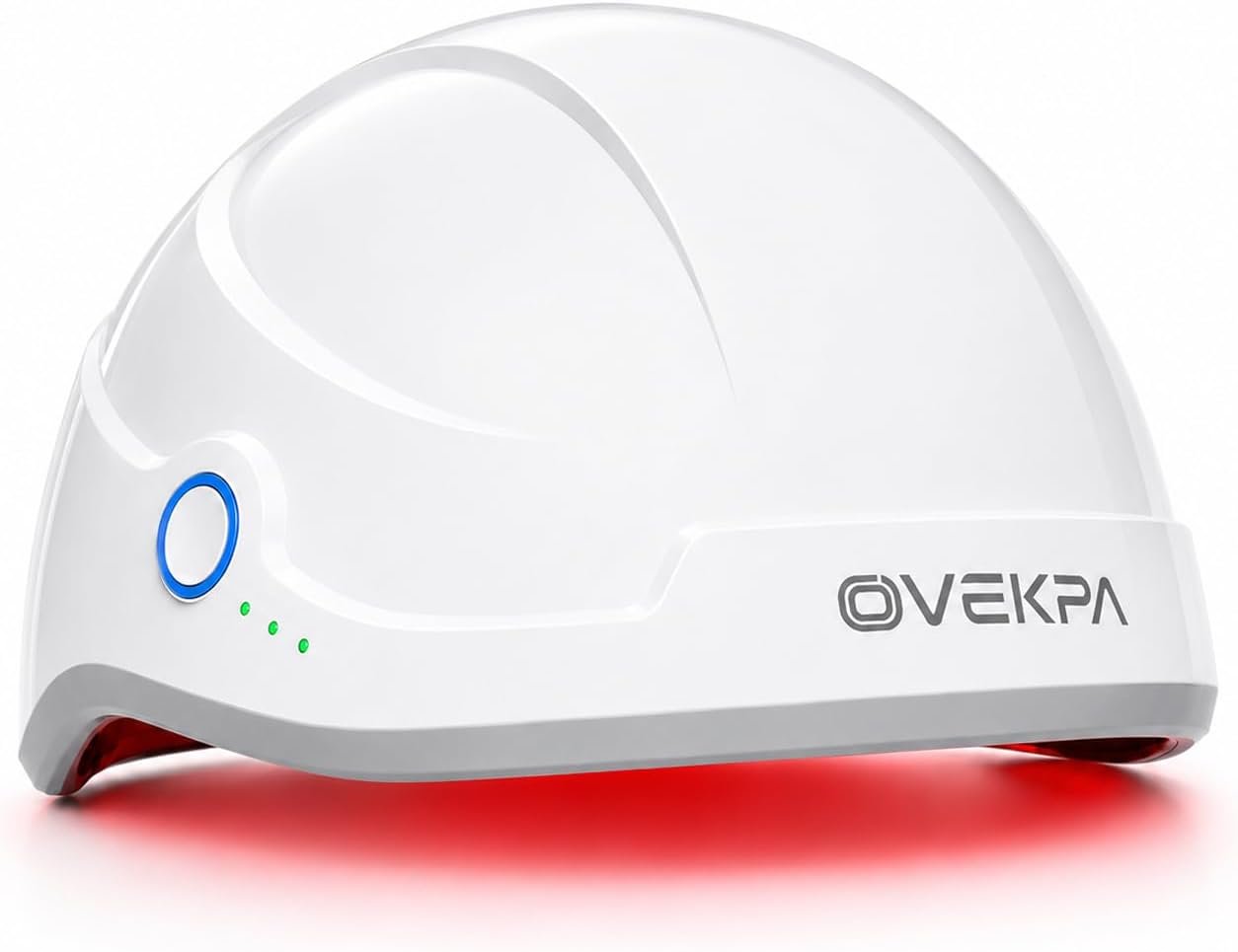 Red Light Therapy for Hair Growth – FDA Cleared Laser Cap for Hair Regrowth, Hair Loss Thinning & Alopecia Treatment for Men & Women, Wireless Rechargeable Model Hat-01 (White)