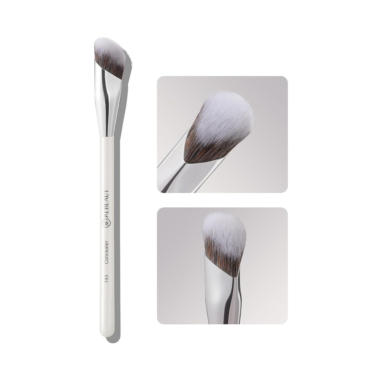 Albeaut Concealer Brush, Angled Under Eye Makeup Small Foundation Precision Face Blending Brush (193 concealer brush), 1pc