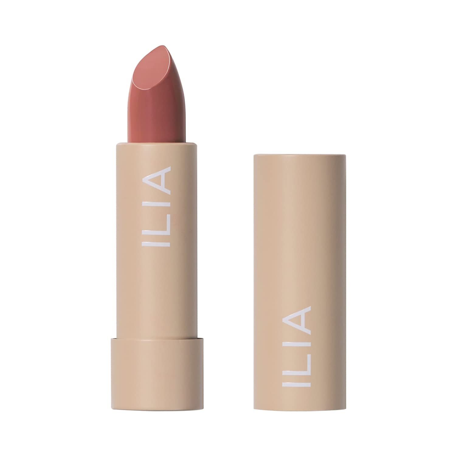 ILIA – Color Block Lipstick | Non-Toxic, Vegan, Cruelty-Free, Hydrating + Long Lasting, No Budge Color with Full Coverage (Amberlight (French Nude With Neutral Undertones), 0.14 oz | 4 g)