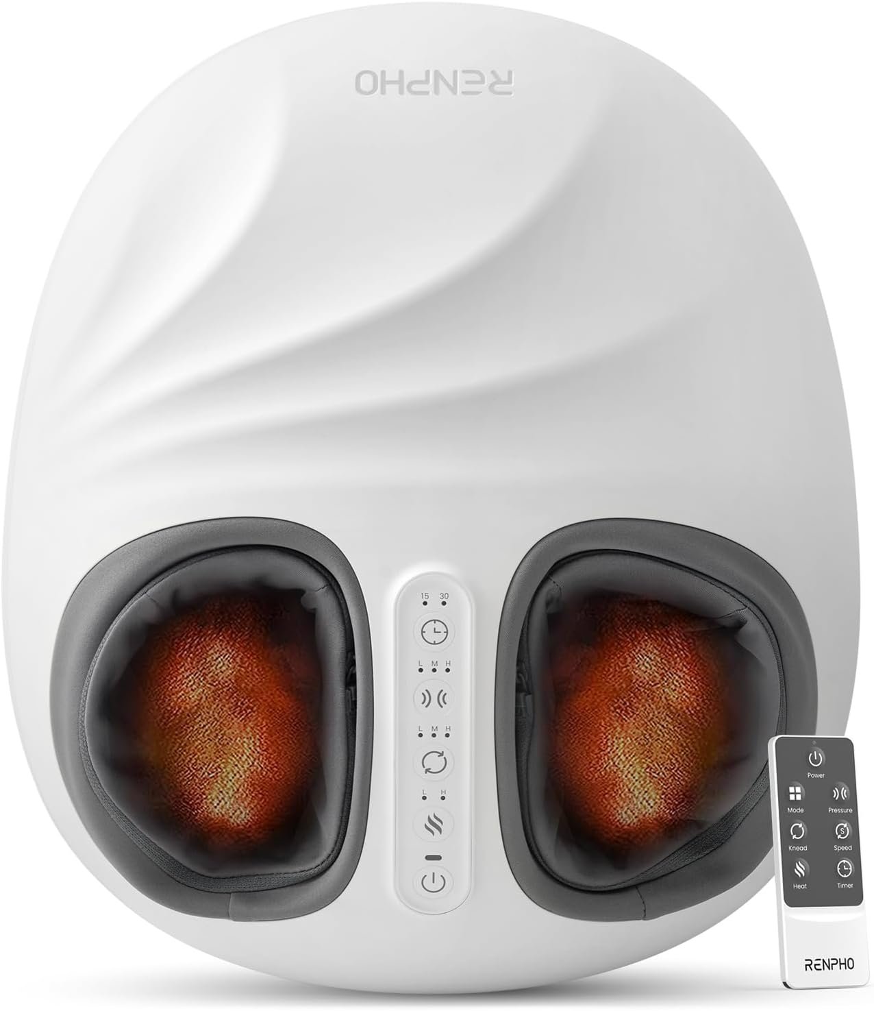 RENPHO 2026 Latest Shiatsu Foot Massager with Pressure Monitor Tech, Full-Foot Massage Machine with Kneading & Compression for Plantar Fasciitis, FSA Eligible HSA Store, Birthday Gifts for Women Wife