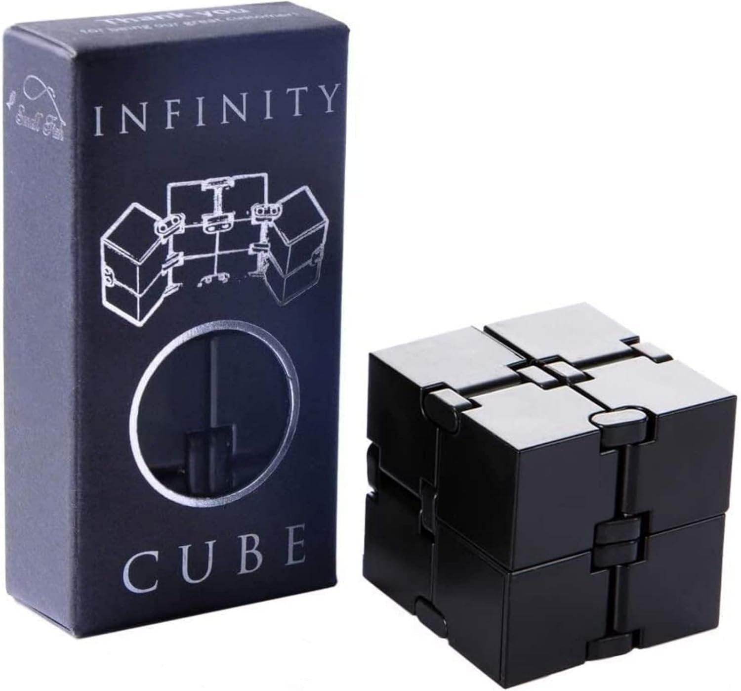 Infinity Cube Sensory Fidget Toy, EDC Fidgeting Game for Kids and Adults, Cool Mini Gadget Best for Calming and Stress Relief and Kill Time, Autism Toys Dementia Gift Stocking Stuffers
