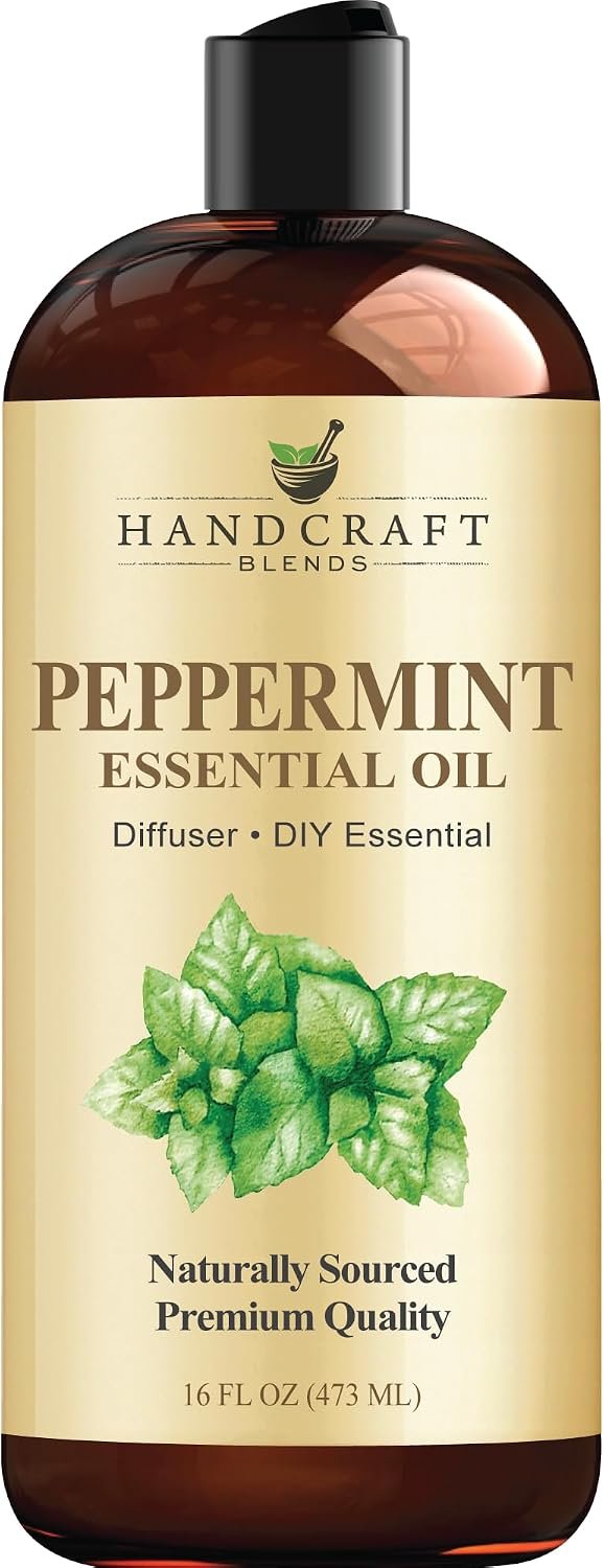 Handcraft Blends Peppermint Essential Oil – Huge 16 Fl Oz – for Candle Making, Soap Making, Diffusers, and Aromatherapy