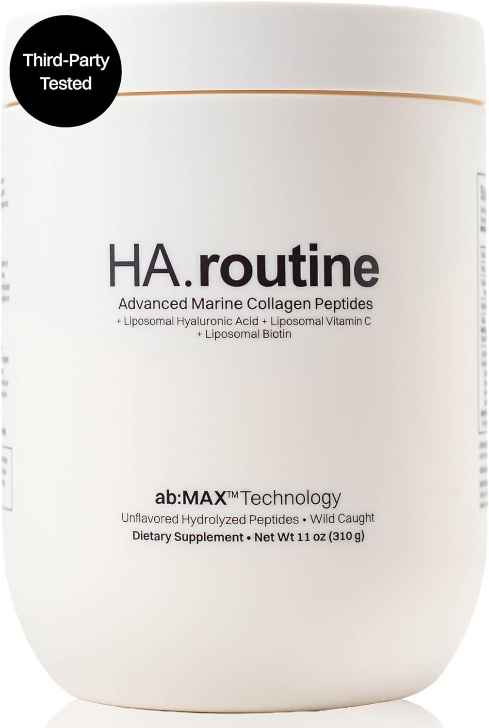 Haroutine Advanced Marine Collagen Peptides Powder + Liposomal Vitamin C, Hyaluronic Acid & Biotin, Type I Collagen Supplement for Skin, Hair, Nails, Joint & Gut Health, Unflavored-Packaging May Vary
