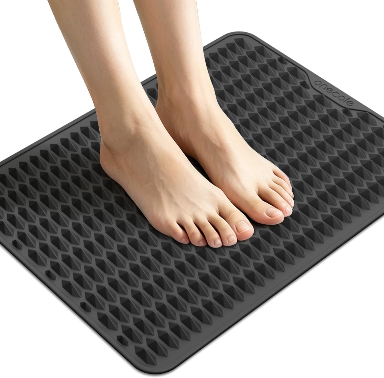 Acupressure Mat for Foot Massage, Silicone Foot Reflexology Mat, Portable Feet Mat for Plantar Fasciitis Relief and Muscle Relaxation