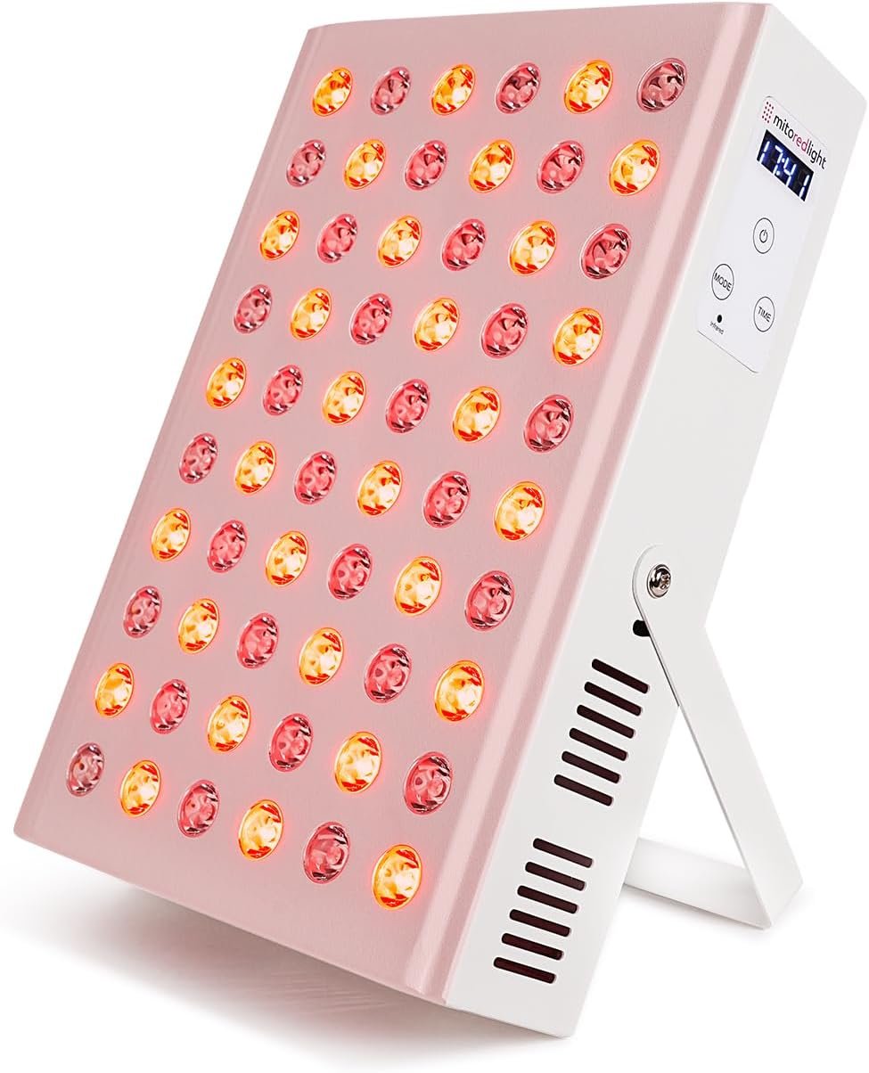 Mito Red Light – MitoMIN 2.0 Red Light Panel – Red Light Therapy for Face and Neck – Red Light & Near Infrared Red Light Therapy – At-Home Red Light Therapy for Body