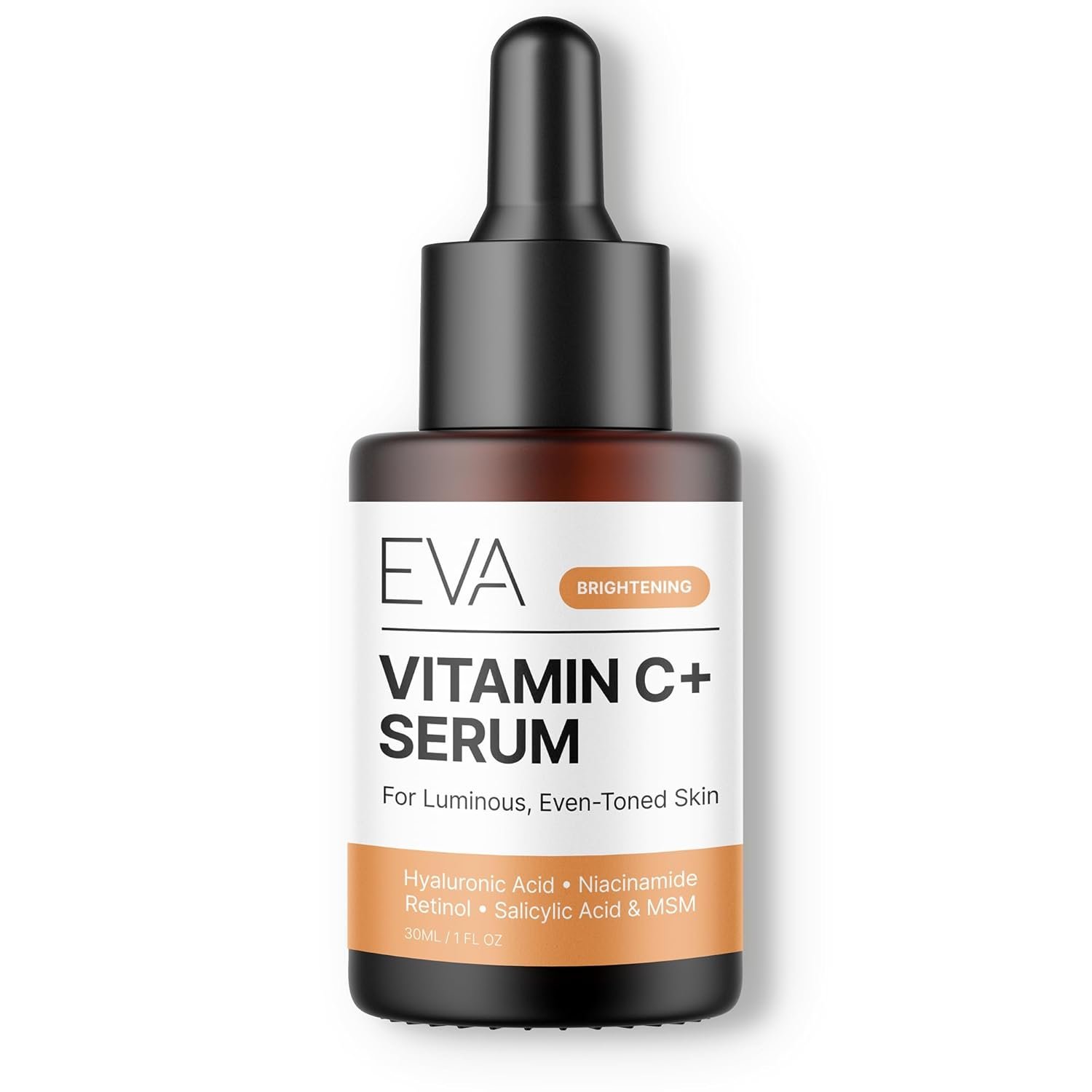Eva Naturals Vitamin C Serum for Face – Anti Aging Dark Spot Remover & Corrector with Retinol, Hyaluronic Acid, Niacinamide & Salicylic Acid – Brightening, 1 fl oz