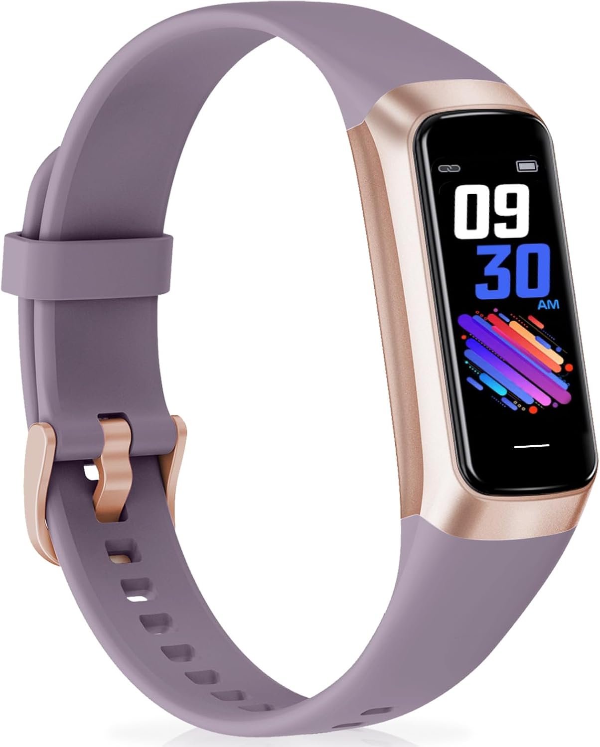 Fitness Tracker with 24/7Heart Rate, Blood Pressure, Sleep Tracking, Calorie, Activity Tracker with 1.1″ AMOLED Color Screen, Waterproof Step Tracker for Android iPhones Women Men