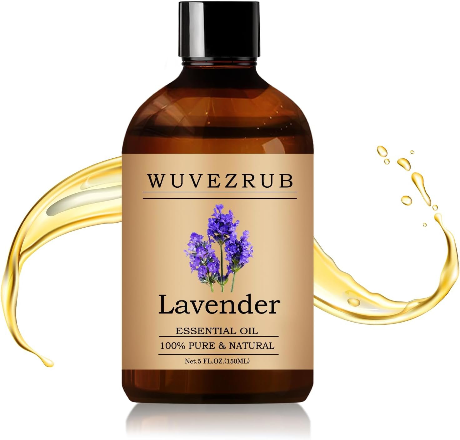 Lavender Essential Oil– Huge 5 Fl Oz, 100% Pure and Natural Essential Oils for Diffuser, Aromatherapy, Soap and Candle Making, Premium Grade Lavender Oil-150ML