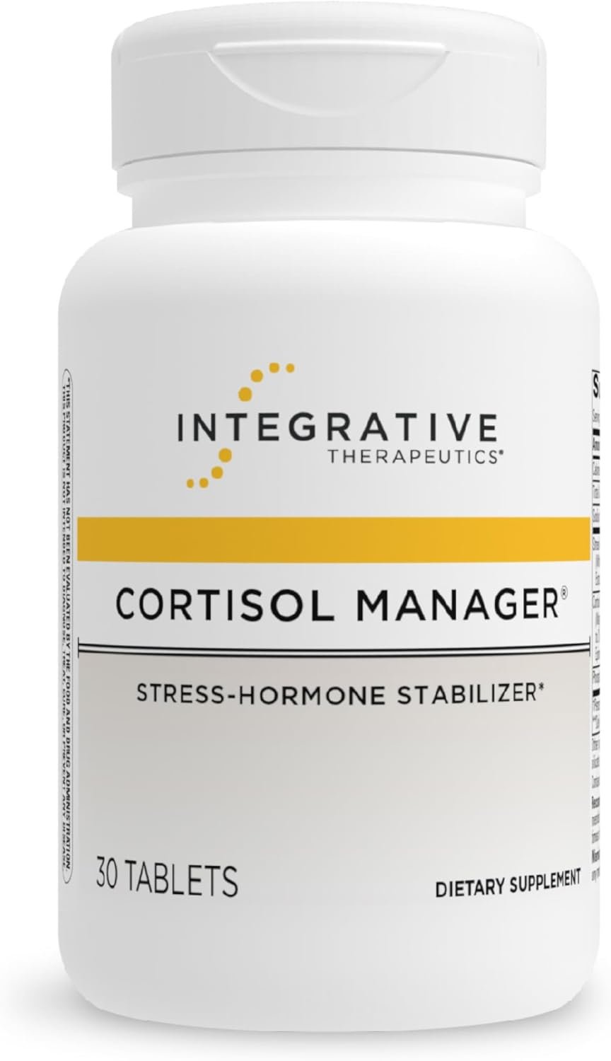 Integrative Therapeutics Cortisol Manager – Balance Cortisol & Support Relaxation for Restful Sleep* – Includes Ashwagandha & L-Theanine for Confidence with Less Stress* – 30 Tablets