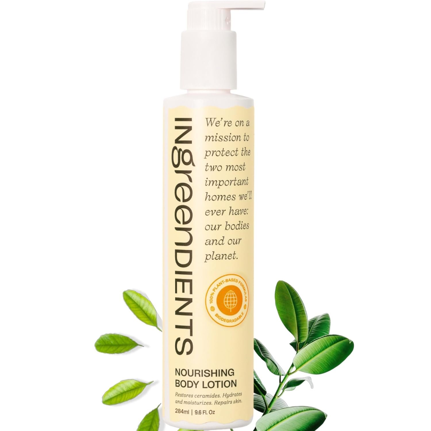 Ingreendients Hand & Body Lotion With Organic Cocoa Butter & Shea Butter – With Ceramides, Moisturizes and Rejuvenates Skin, Natural, Non Toxic, Vegan