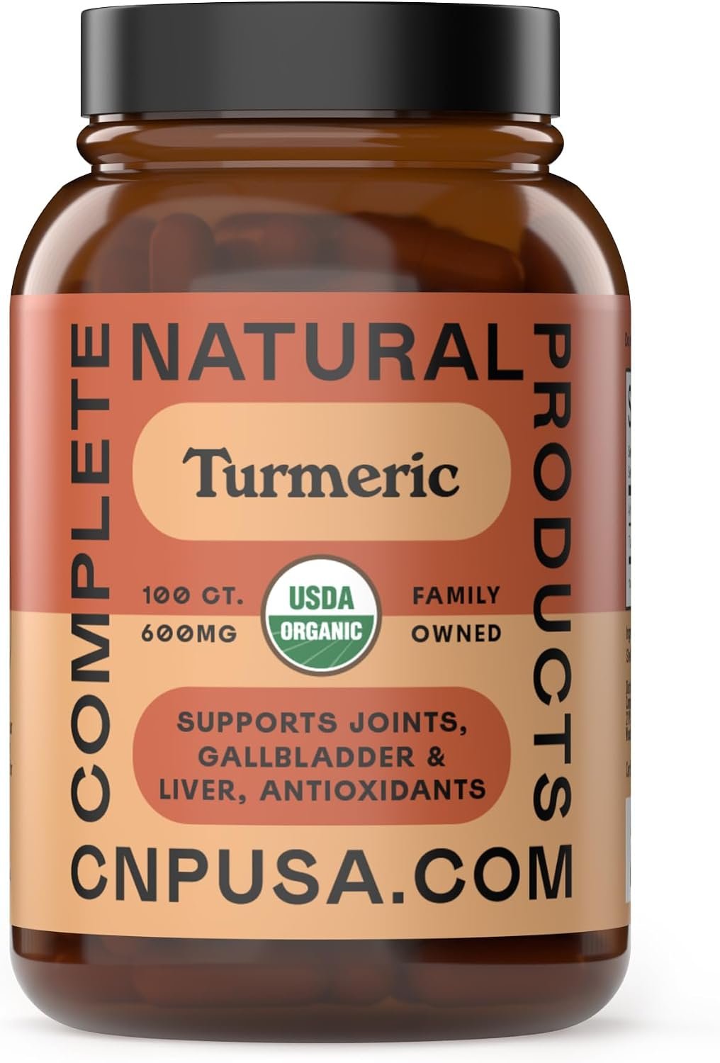 Organic Turmeric Capsules 600mg – Pure Curcumin Root Supplement, Raw Root Powder Pills, Organic Supplements for Liver Gallbladder Support Clean Plant Based Formula Made USA Natural Herbal Wellness Aid