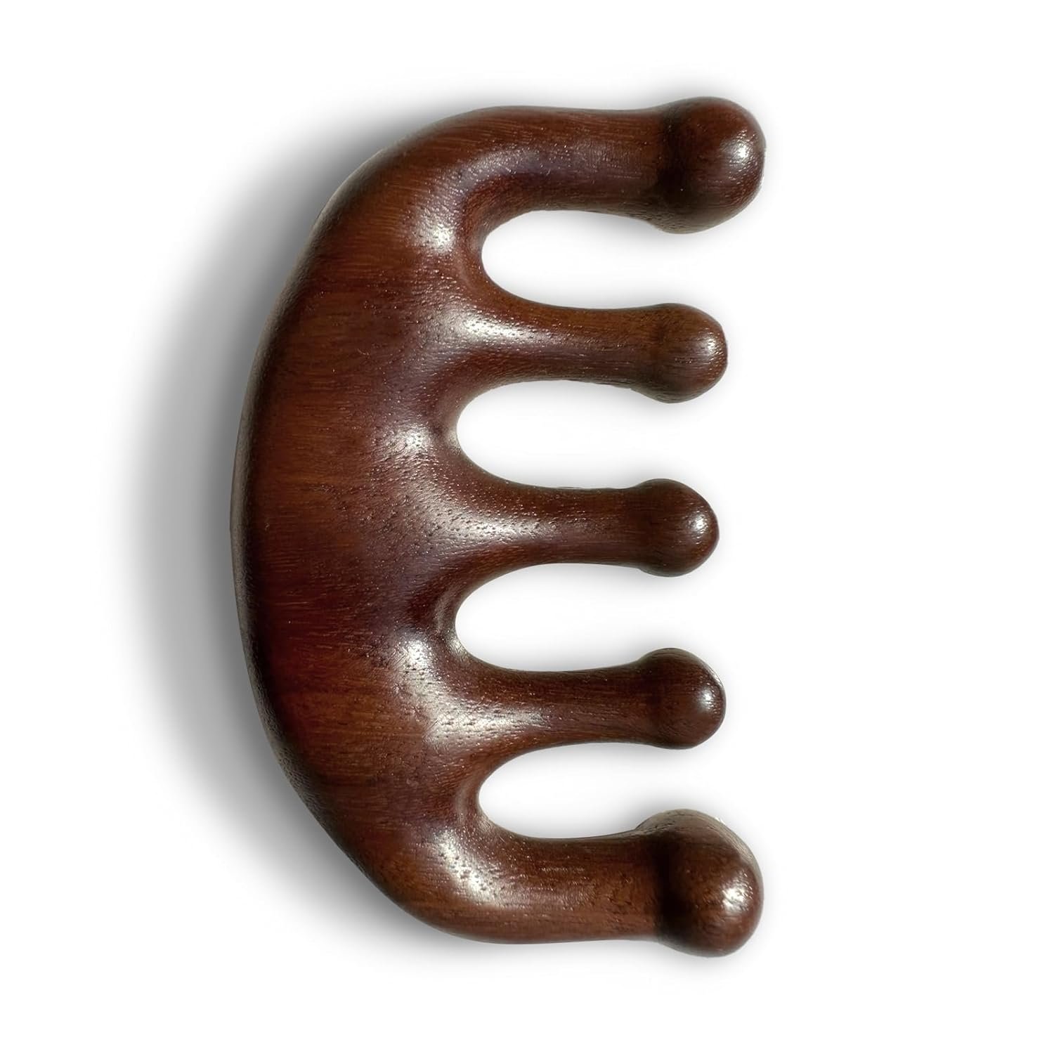 Wooden Scalp Massager – Handmade 100% Natural Green Sandalwood Wide Tooth Combs – Wood Massage Comb & Sandalwood Comb for Luxurious Hair Care
