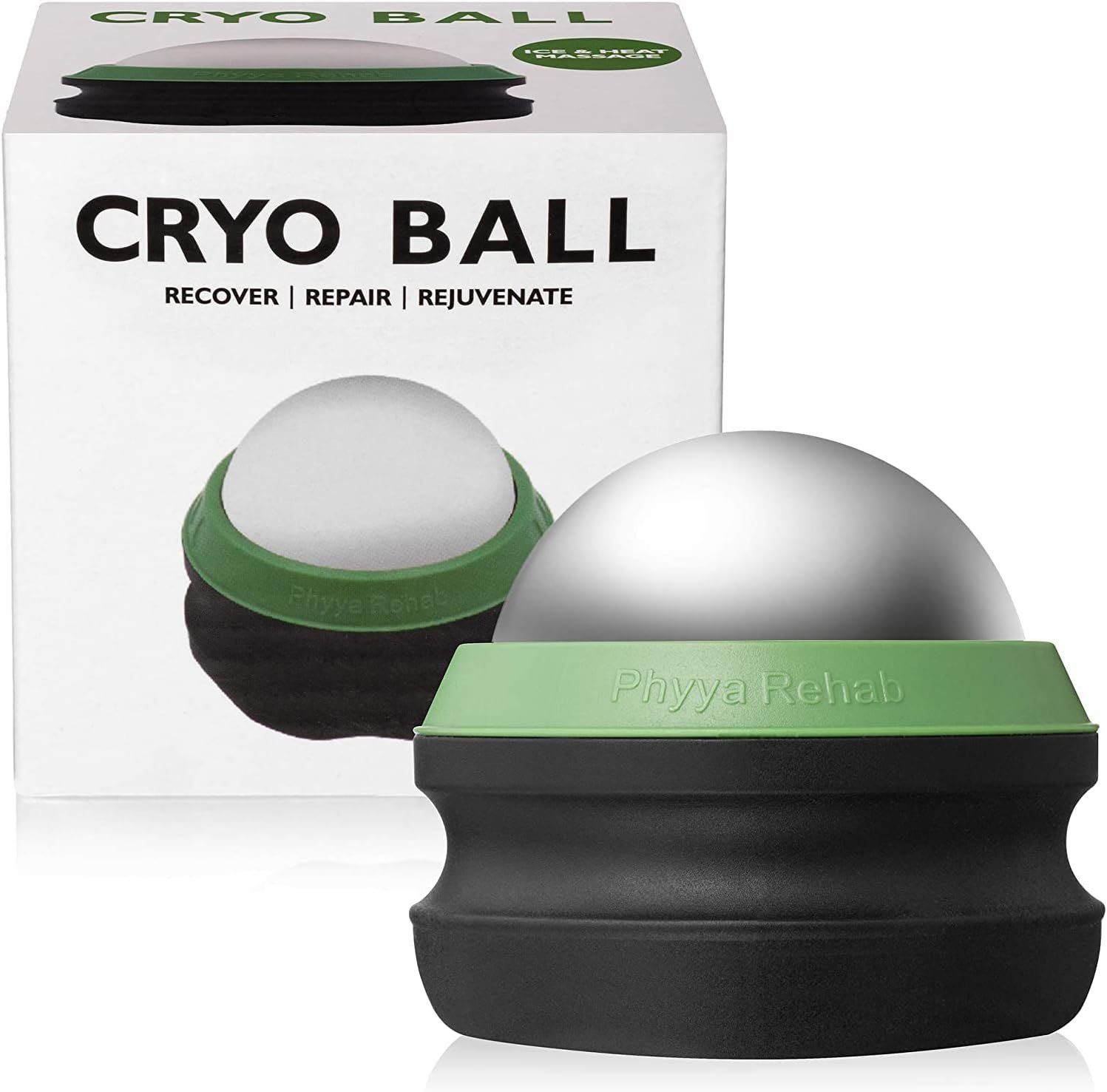 Phyya Rehab – Massage Ice Roller Ball – Roller for Muscles Deep Tissue – Cold Therapy – Plantar Fasciitis Roller