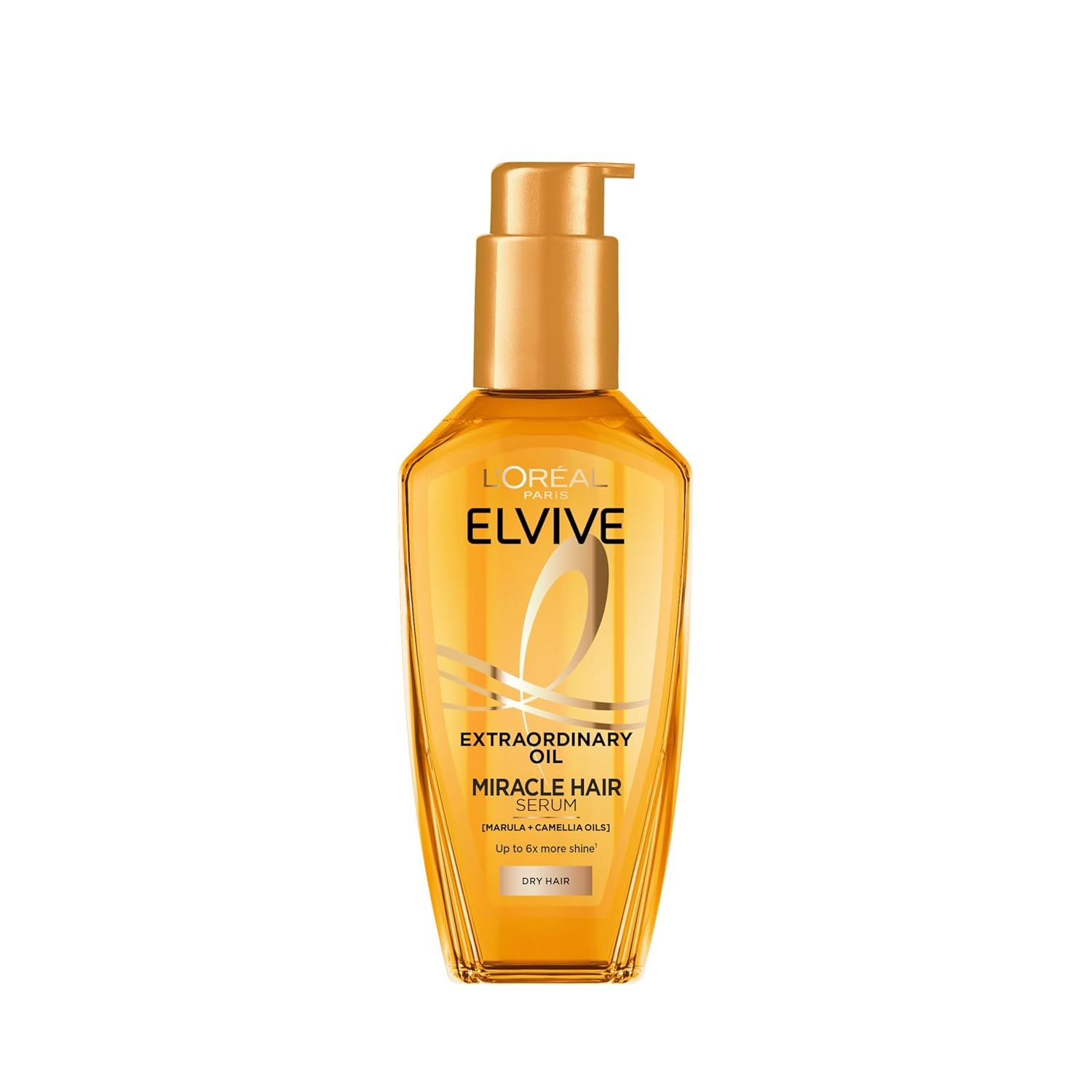 L’Oréal Paris Elvive Extraordinary Oil Miracle Hair Serum, Intense Nourishment, Up to 6x more Shine, up to 230° heat protection, suitable for all hair types, 100ml