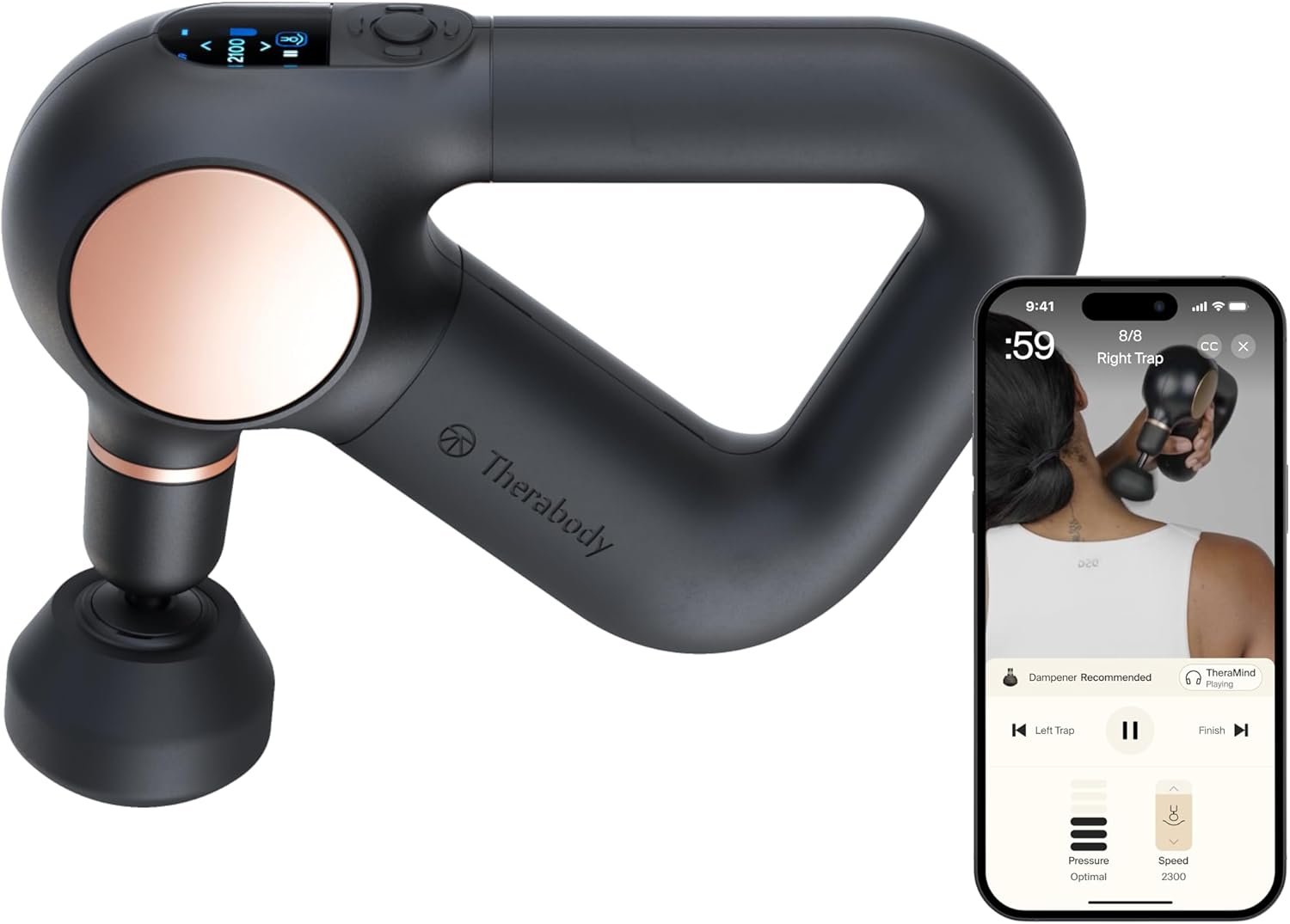 TheraGun Sense (1st Generation) by Therabody – Deep Tissue Massage Gun with Preloaded Routines for Stress Relief, Pain Relief & Muscle Soreness in Neck, Back, Leg, Knee, and Shoulder (Black)