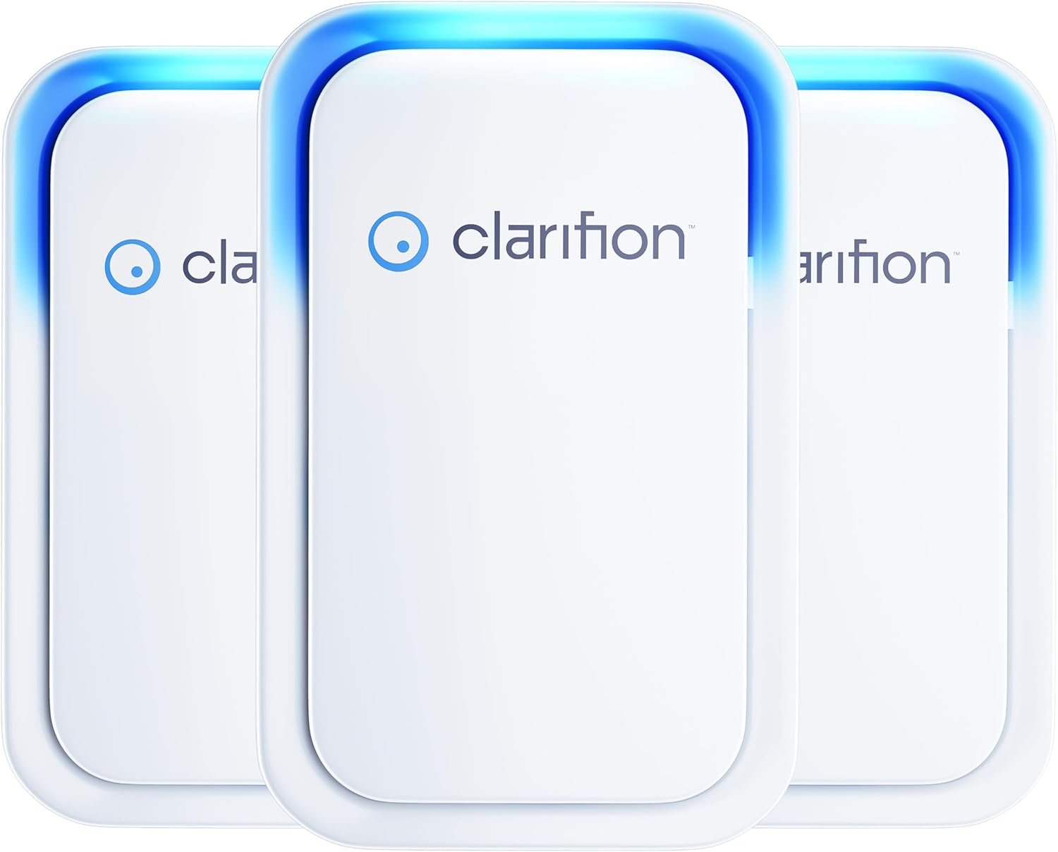 Clarifion – Air Ionizers for Home (3 Pack), Negative Ion Filtration System, Quiet Air Freshener for Bedroom, Office, Kitchen, Portable Air Filter Odor, Smoke Dust, Pets, Eliminator, Mini Air Cleaner