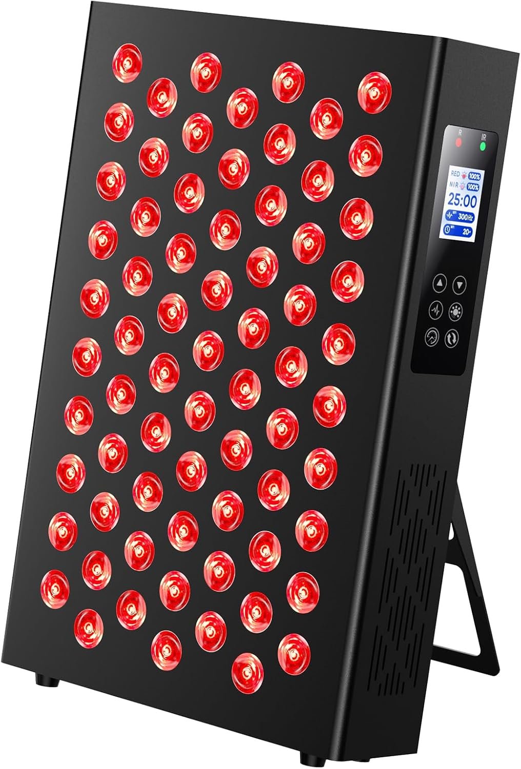 Red Light Therapy Box, 5in1 LED with 630-660-810-830-850, Metal Case, 3 Modes Red Light Panel with Soft Belt, 6 Timing Set – 9 Pulse Modes – 4-Level – Red Light Therapy Panel for Body