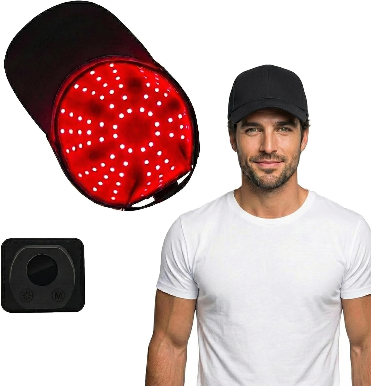 Red Light Hair Growth Cap, 96 LED Therapy for Hair Regrowth & Scalp Care, Wireless Rechargeable, 4 Levels for Thicker, Fuller Hair