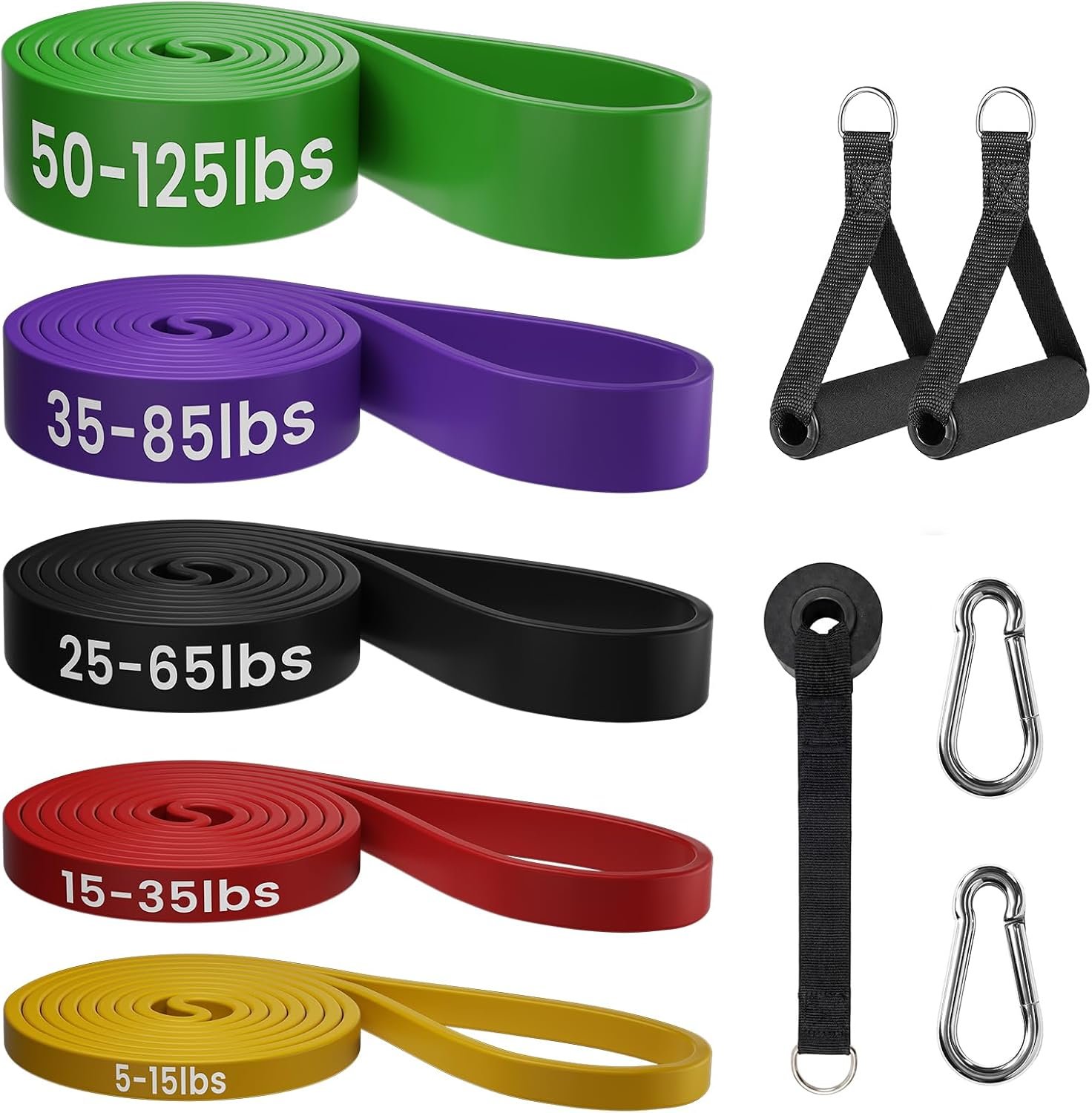 Resistance Bands for Working Out，Pull Up Assistance Bands Set, Unisex Exercise Bands for Home and Gym Workouts, Full Body Workouts, Stretching and Physical Therapy