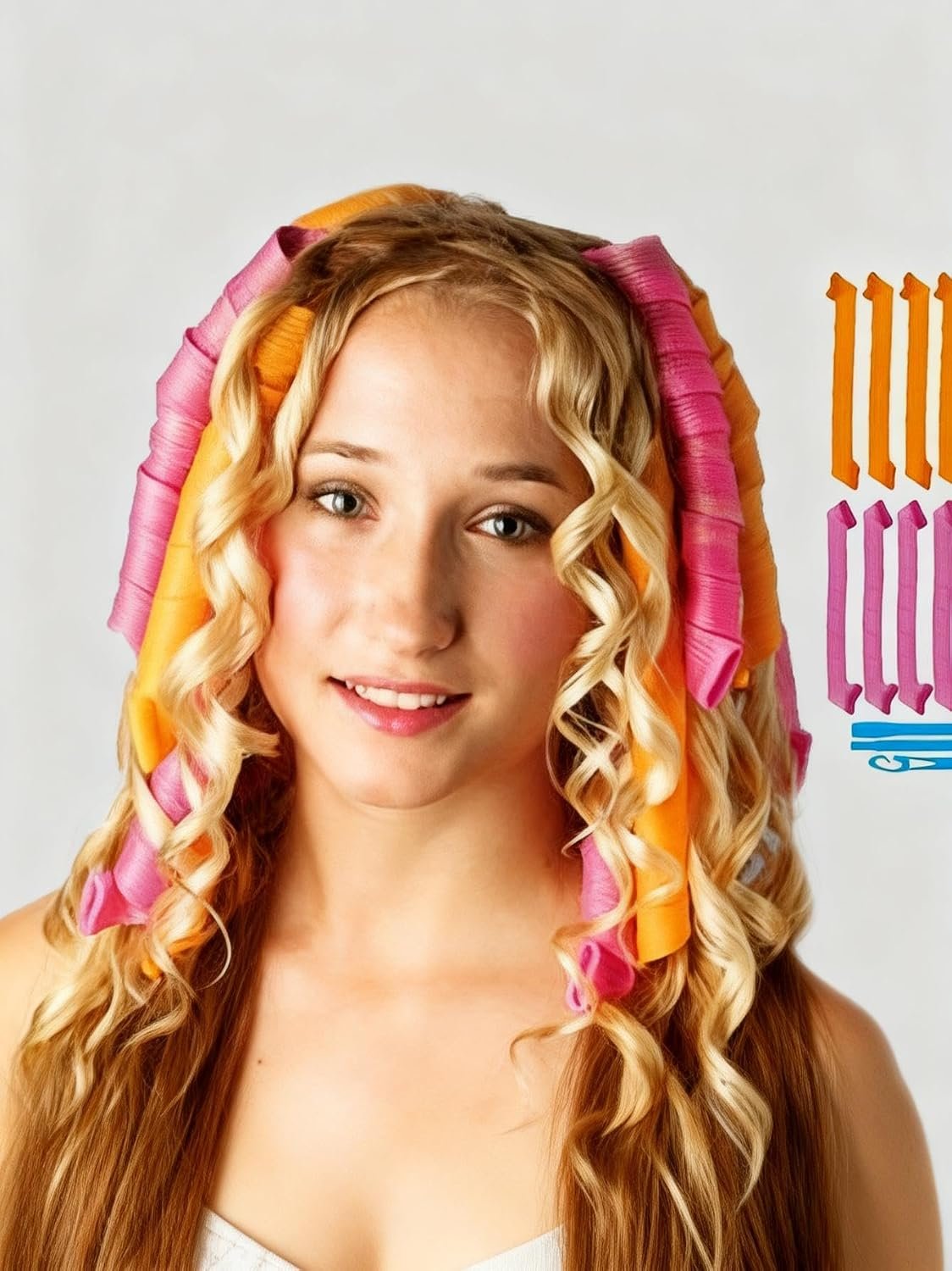 12 Pcs 30cm Heatless Hair Curlers Spiral Wave Styling Tool No Heat Magic Curling Rod Overnight Soft Rollers for Long and Short Hair