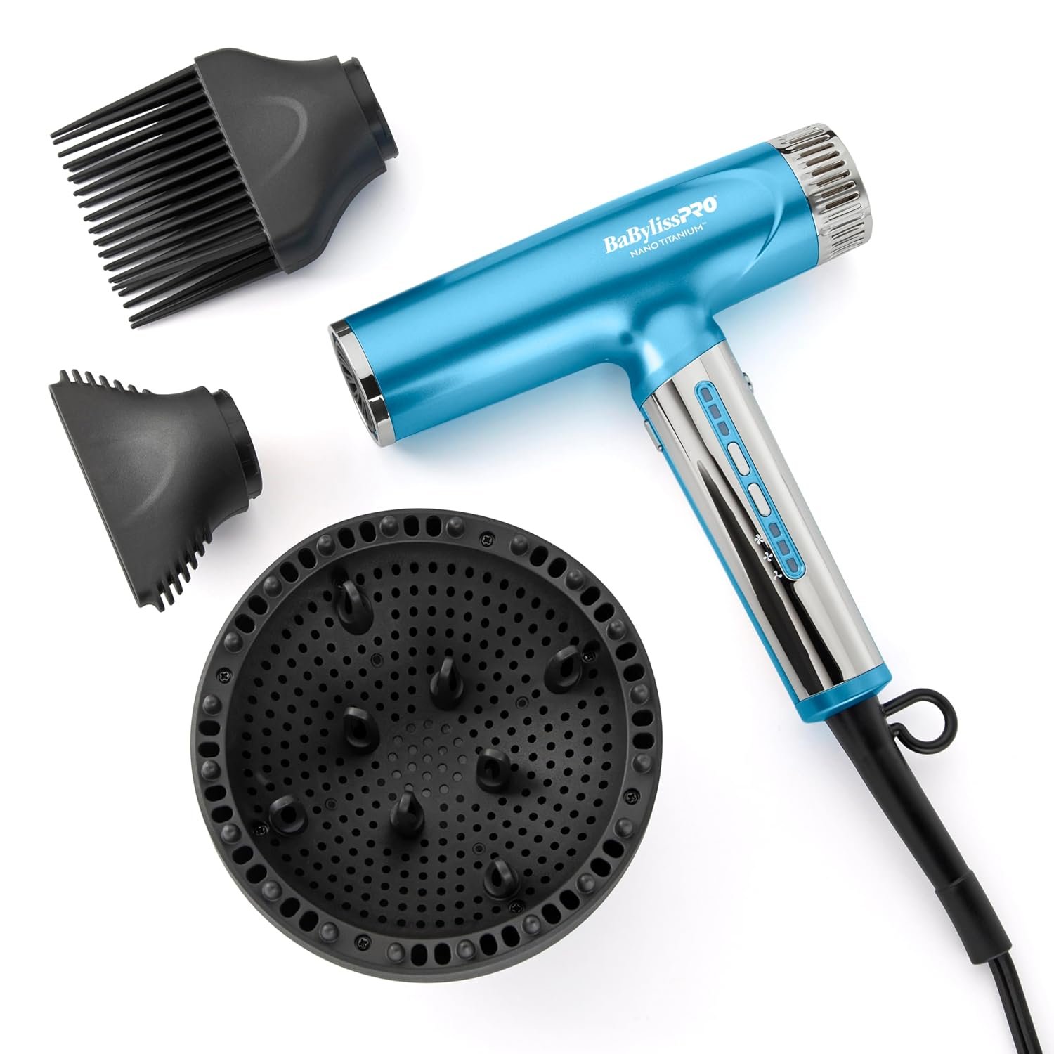 BaBylissPRO Nano Titanium Professional Nano Light Ionic Dual-Voltage Lightweight Hair Dryer