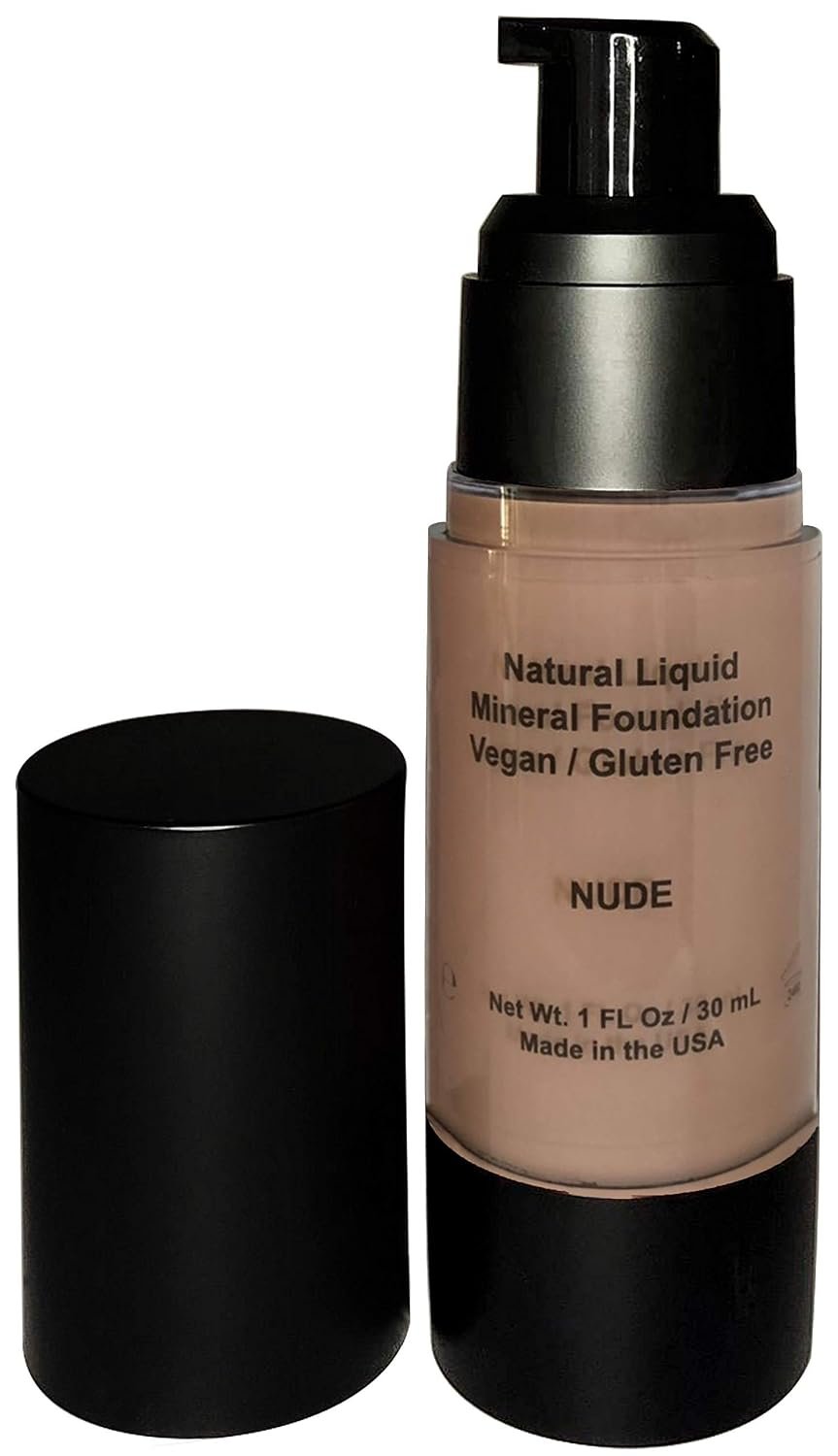 Mom’s Secret 100% Natural Foundation, Organic, Vegan, Aloe Based, Natural Sun Protection, Gluten Free, Cruelty Free, Made in the USA, 1FL Oz. (Nude)