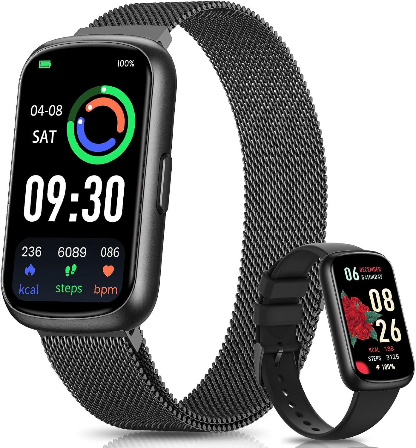 Fitness Trackers,Smart Watches for Men with 24/7 Heart Rate