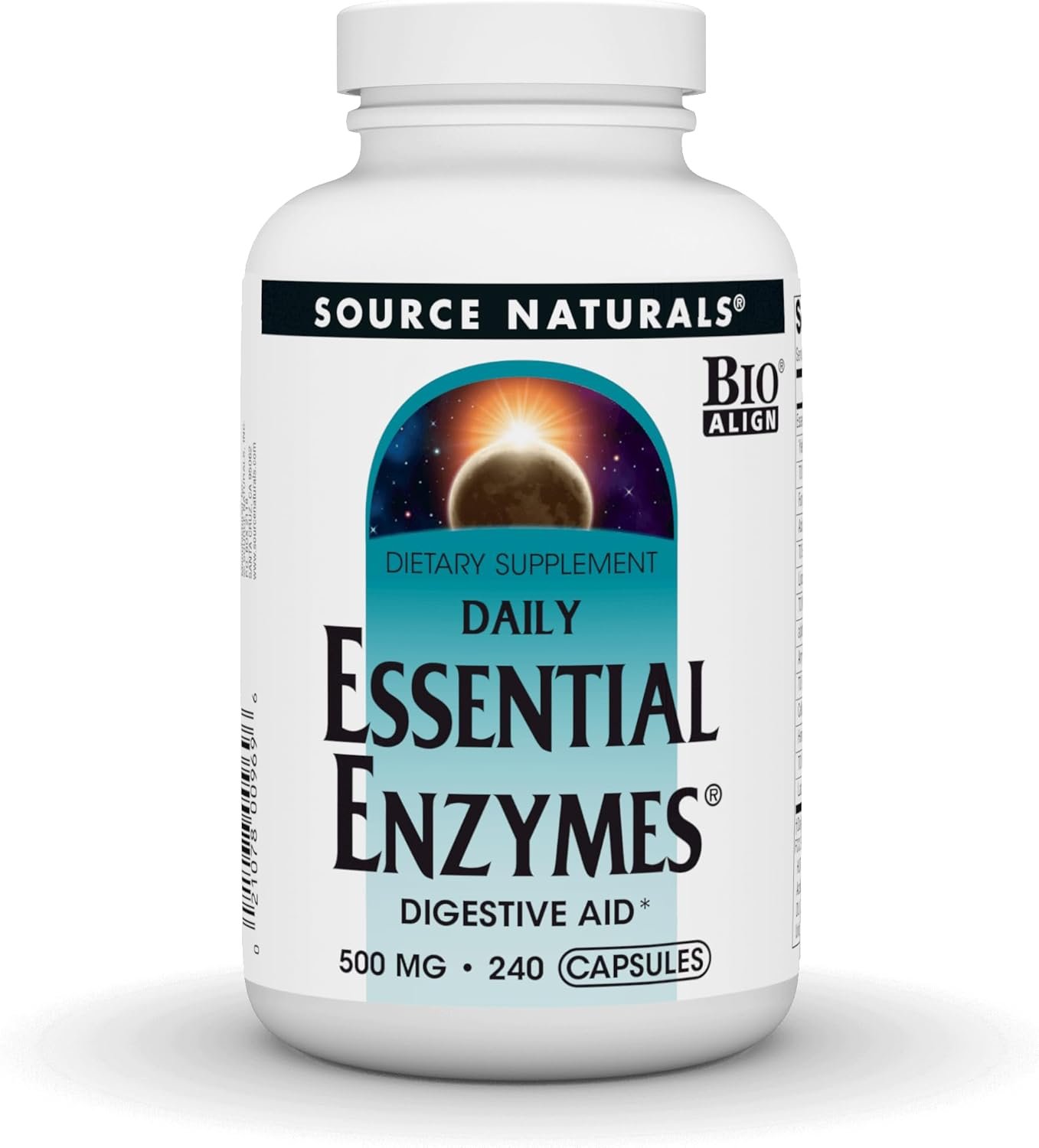 Source Naturals Essential Enzymes Digestive Aid* – 500mg – 240 Capsules