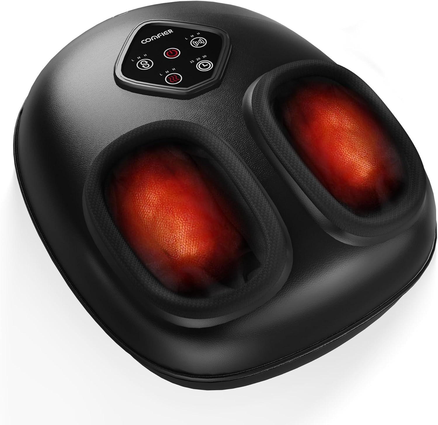 COMFIER FSA Eligible Foot Massager with Heat, HSA Eligible Shiatsu Foot Massager Machine for Plantar Fasciitis, Kneading & Compression for Neuropathy Pain, Fits up to Size 14, Mothers Day Gift