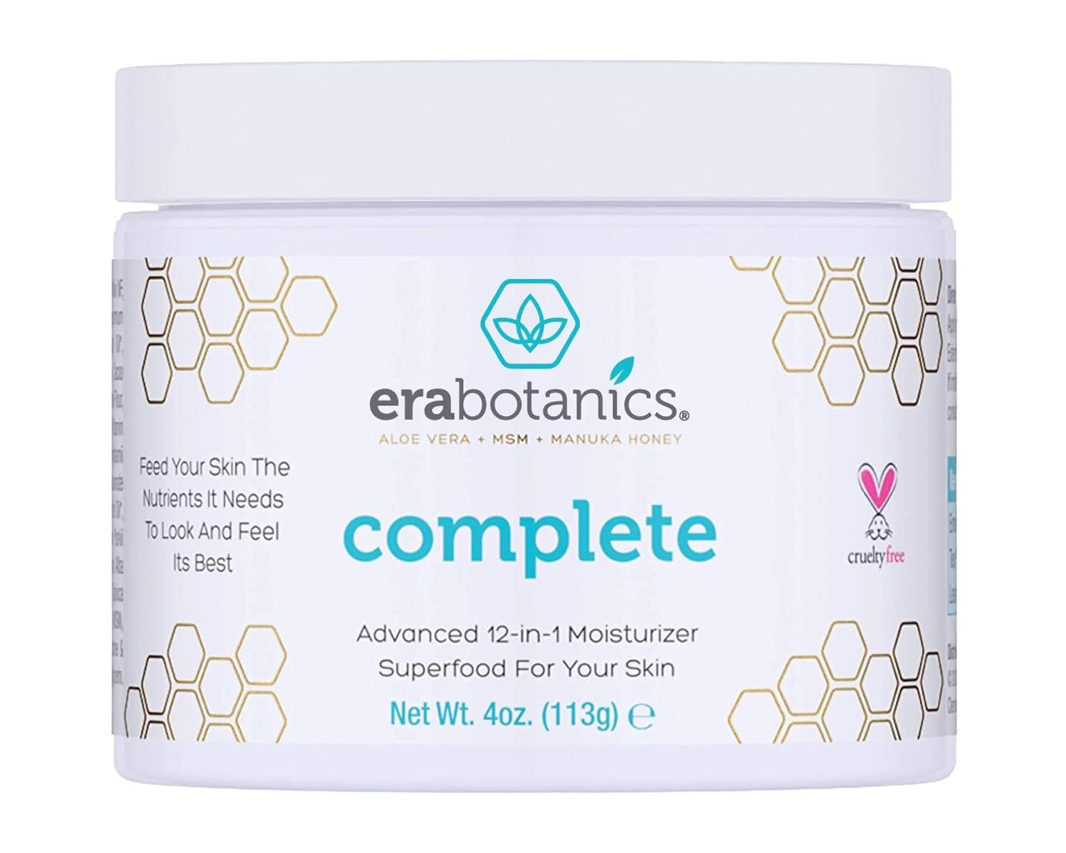 Era Organics Manuka Honey Face Cream – Advanced 12-in-1 Nourishing and Rejuvenating Daily Face Moisturizer for Women and Men – Face Moisturizer for Sensitive Skin – Body Moisturizer for Dry Skin 4 oz