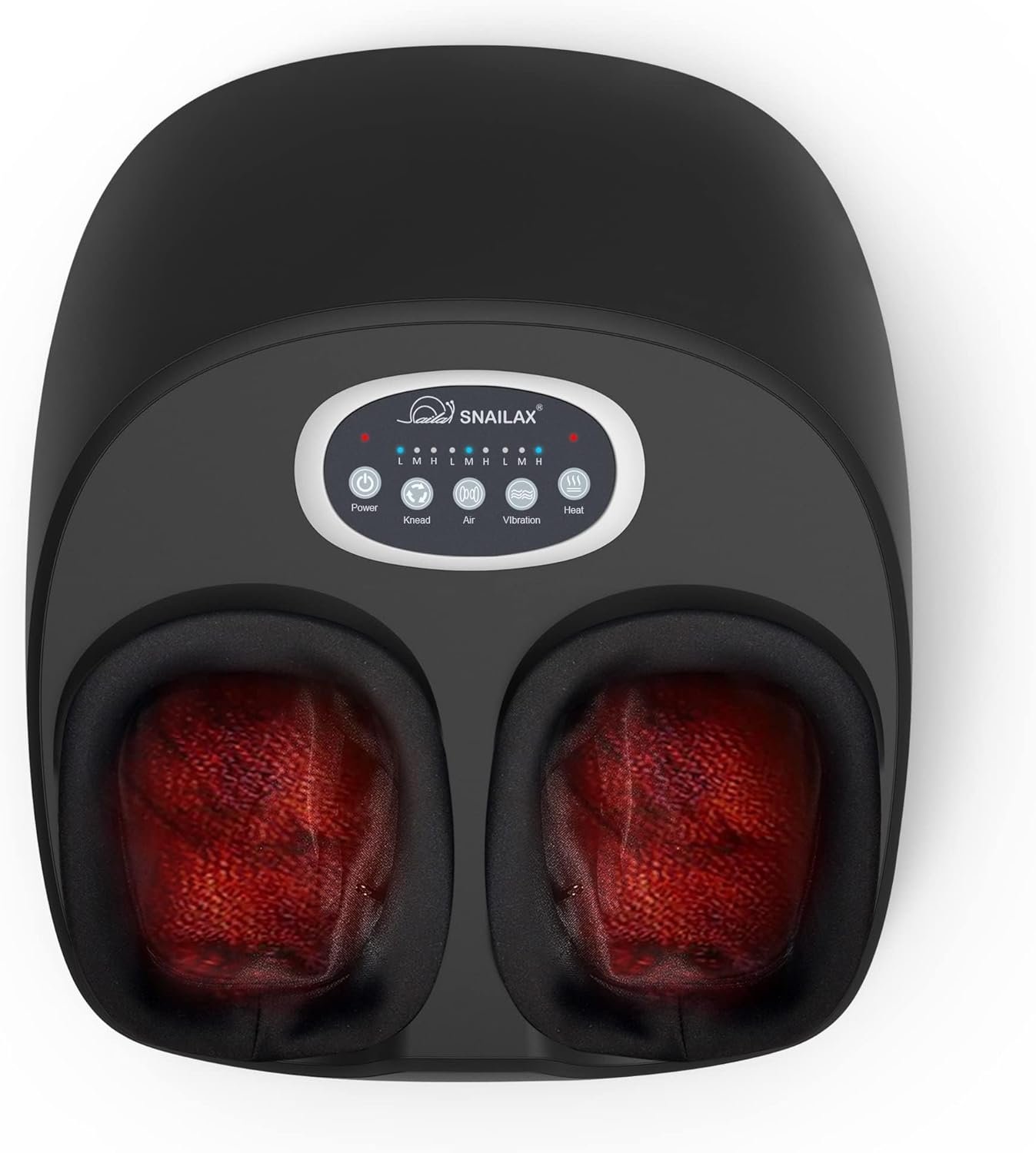 Snailax Shiatsu Foot Massager with Heat, FSA Eligible, Kneading, Compression, Vibration, Feet Massage Machine for Plantar Fasciitis, Neuropathy, Foot Warmer, Gifts for Women Men,Size 13