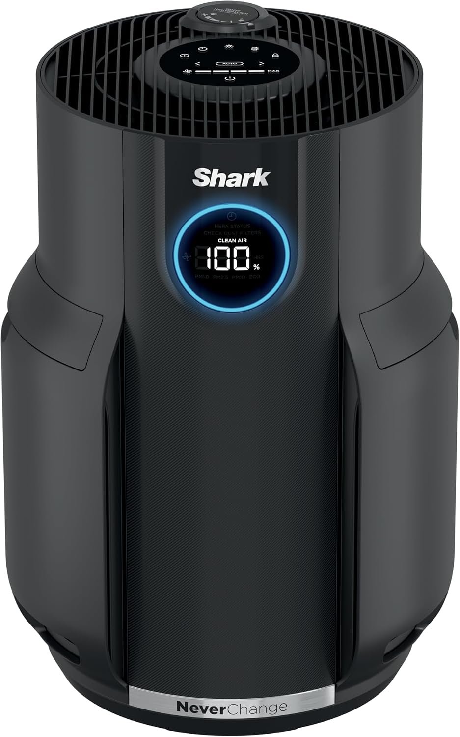 Shark Air Purifier for Home, NeverChange, for Large Room, HEPA-Exceeding Filter, Captures Pollutants, Pet Dander, Dust, Odor, Smoke, and More, Odor Neutralizer, HP152, Charcoal