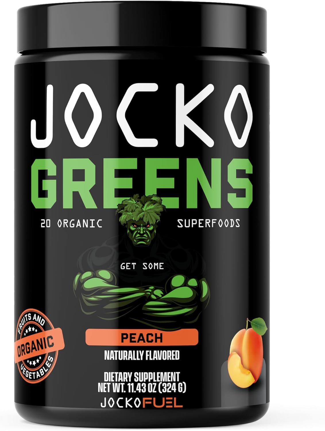 Jocko Fuel Daily Greens Powder – Premium Organic Greens Superfood Powder for Gut Health, Digestion, Bloating, Immune Support with Spirulina, Chlorella, Digestive Enzymes, & Probiotics – 30 Servings