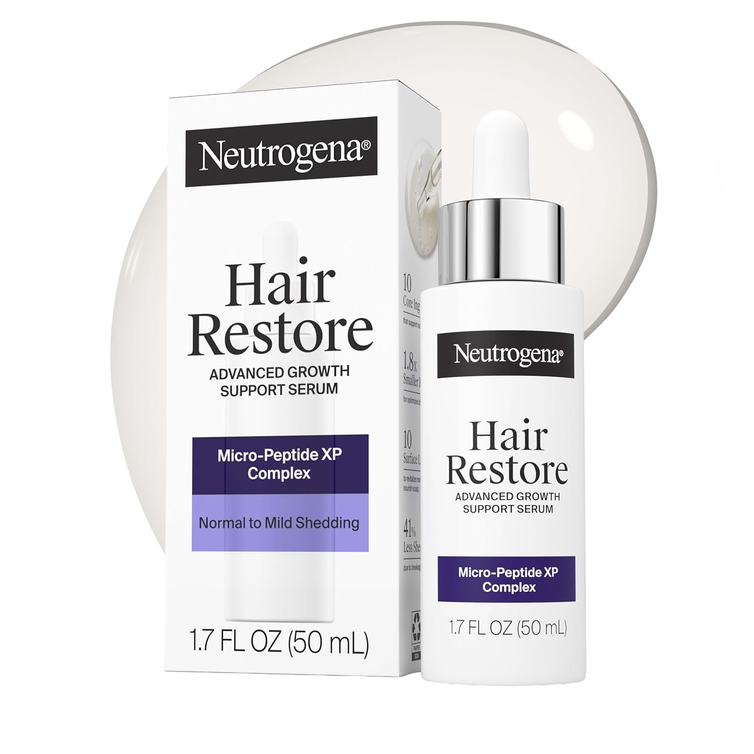 Neutrogena Hair Restore Hair and Scalp Serum Fragrance-Free, 1.7 fl oz