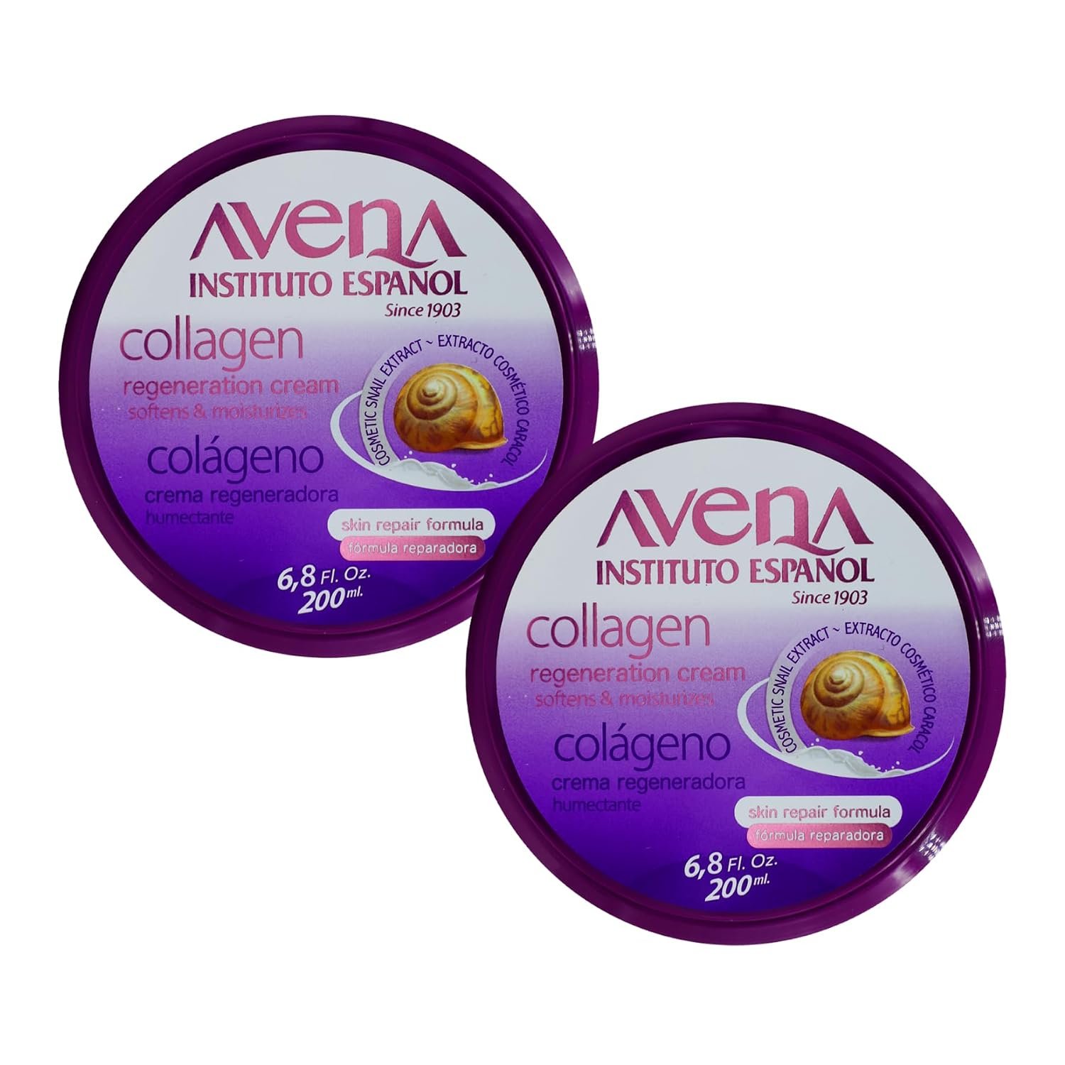 Avena Instituto Español Collagen Regeneration Cream, 2-Pack, 6.8 Fl Oz