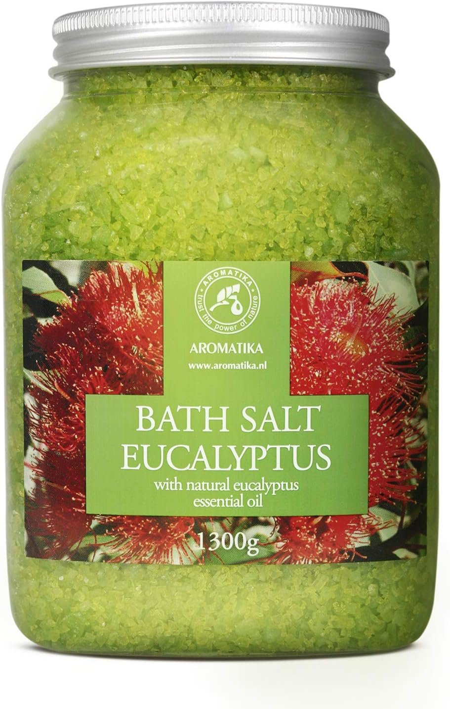 Sea Salt Eucalyptus with Natural Eucalyptus Essential Oil 46 Oz – Eucaliptus Bath Salts – Best for Good Sleep – Stress Relief – Beauty – Relaxing – Bathing – Body Care