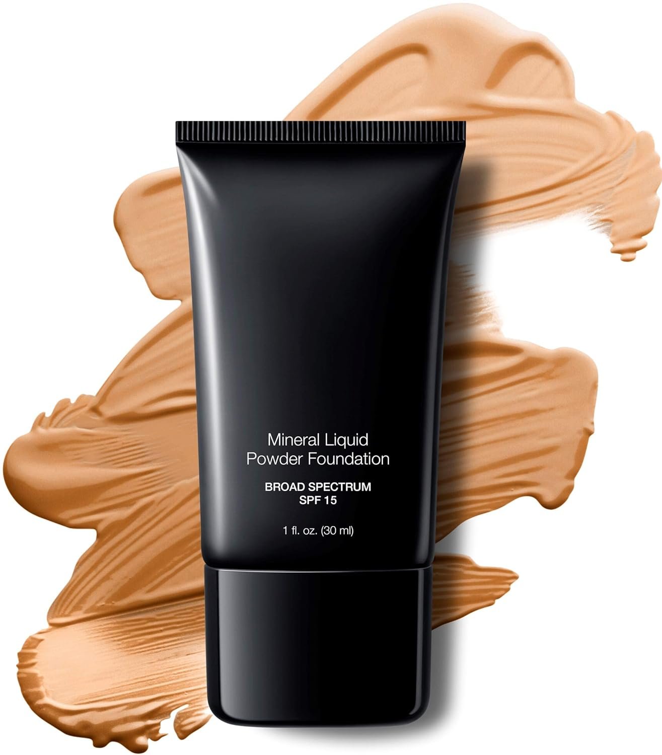 Jolie Mineral Liquid Powder Foundation SPF 15 1 Fl. Oz. Hypoallergenic – For All Skin Types (Natural Beige)