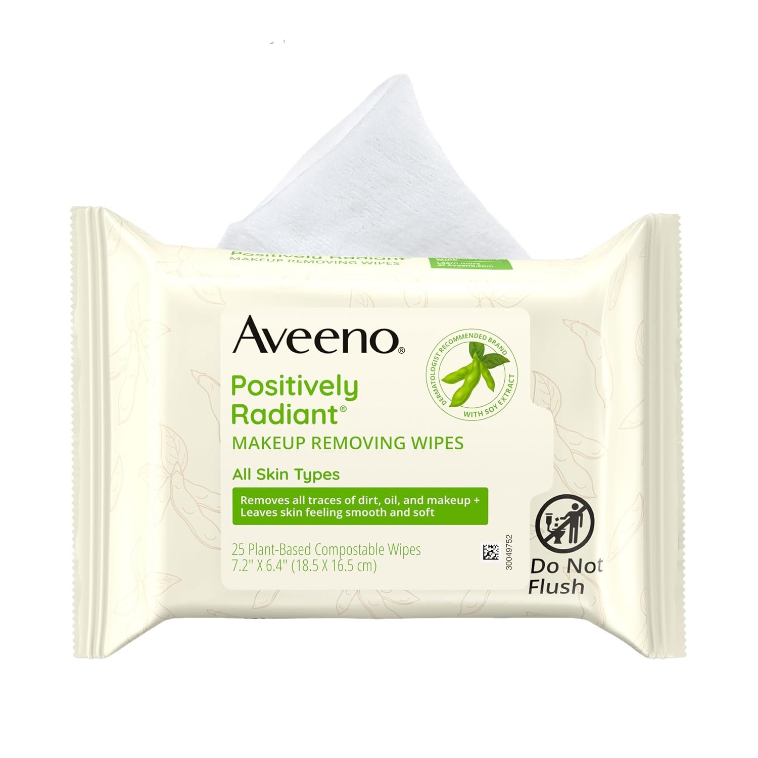 Aveeno Calm + Restore Unscented Makeup Remover Wipes for Face, Fragrance Free Facial Towelettes with Oat Extract & Calming Feverfew, Sensitive Wipes Leave Skin Feeling Soothed, Alcohol Free, 25 Ct