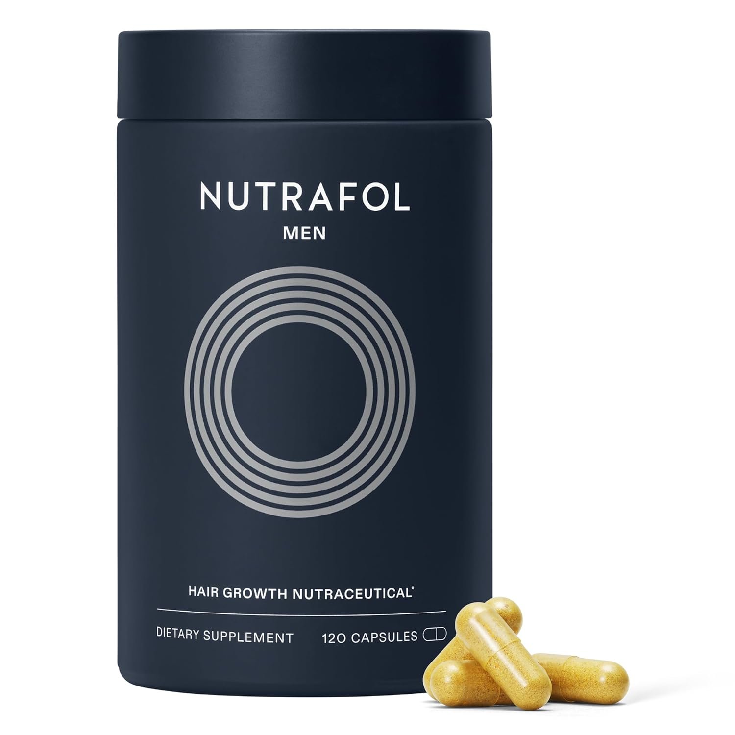 Nutrafol Men’s Hair Growth Supplements, Clinically Tested for Visibly Thicker Hair and Scalp Coverage, Dermatologist Recommended – 1 Month Supply