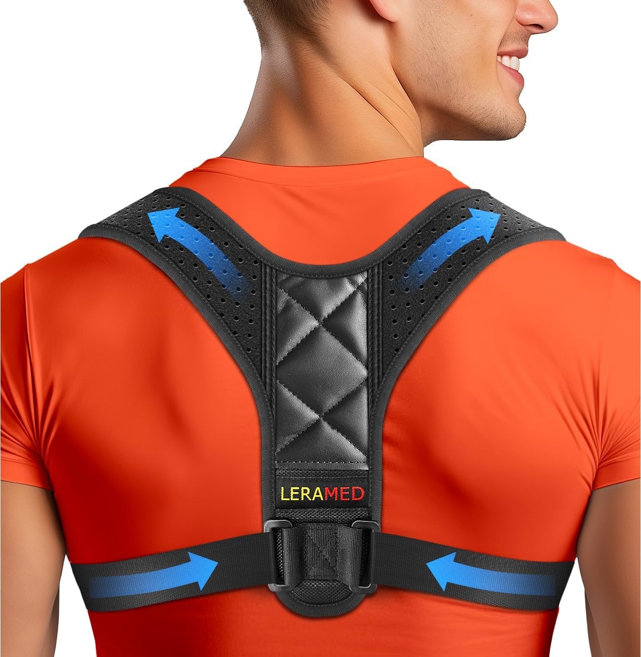 NEW 2026 Posture Corrector for Men & Women – Adjustable Figure-8 Back Brace for Rounded Shoulders & Upper Back Support – Breathable & Invisible Under Shirts – Desk Job & Computer Work – All-Day Brace (Chest Size 25″ – 55″)