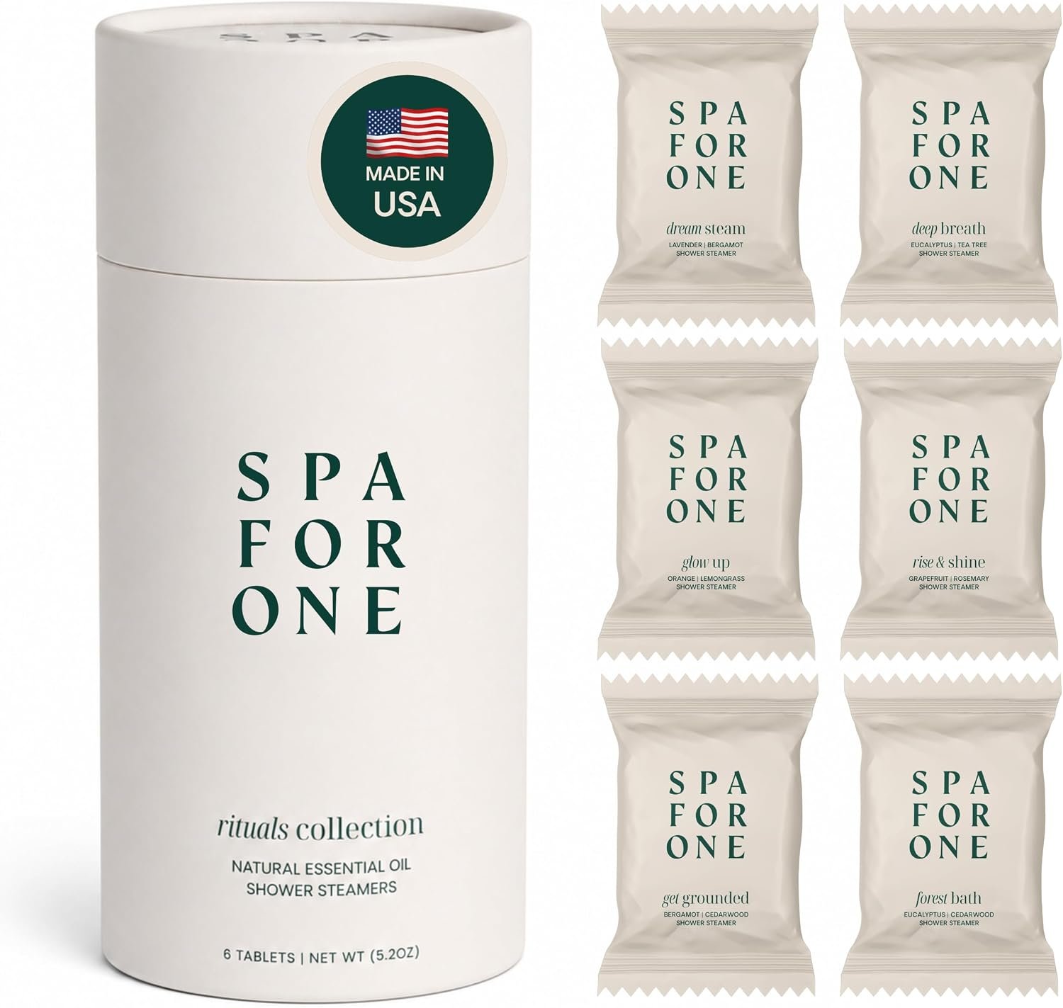 Shower Steamers Aromatherapy – with Natural Essential Oils – Birthday Gifts for Women, Bridesmaid Gifts, Stress Relief and Guest Bathroom Essentials – Variety 6 Pack, Made in USA