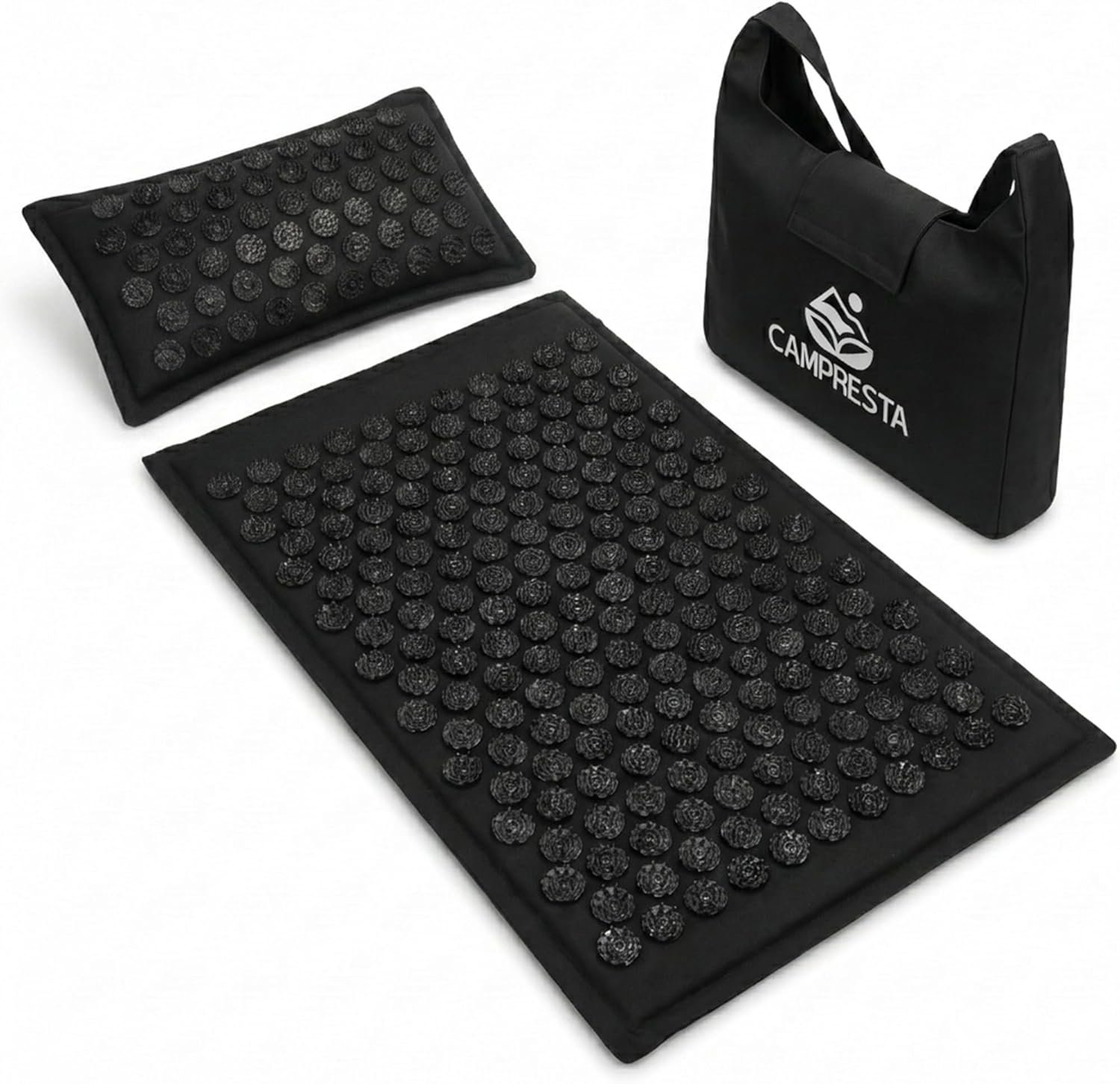 Acupressure Mat and Pillow Set, Mat with HIPS Spikes for Back/Neck Pain Relief, Sciatic, Headache, Stress and Muscle Relaxation